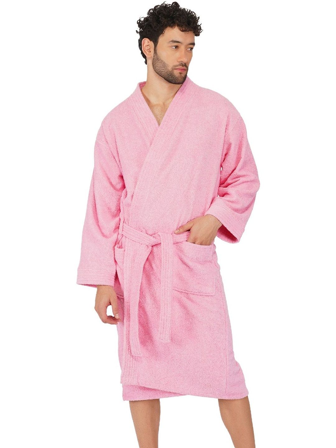 RANGOLI Organic Bamboo Bath Robe With Wraps-picture-24