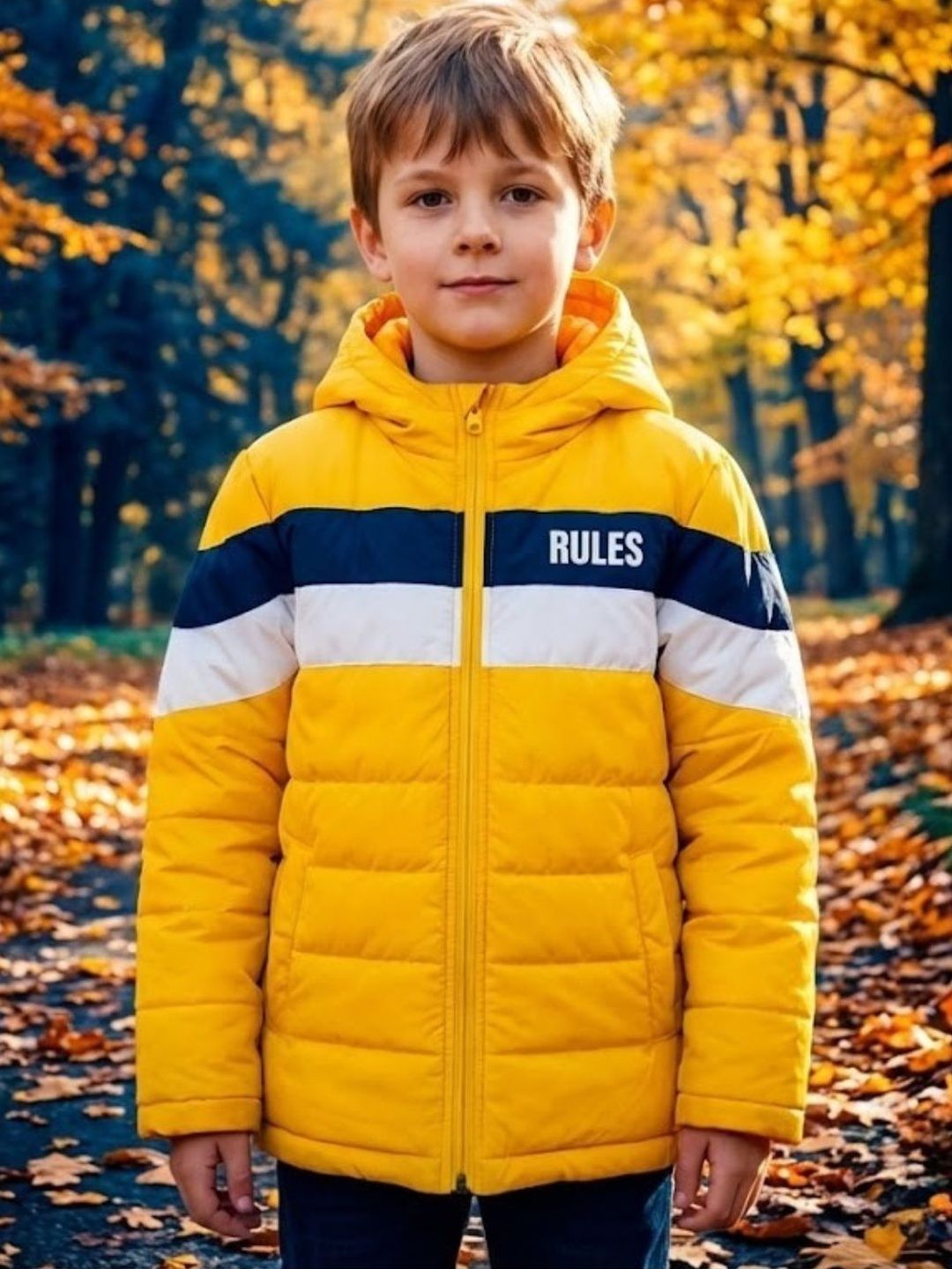 HOUSE OF VEDAS Boys Typography Colourblocked Lightweight Puffer Jacket-picture-18