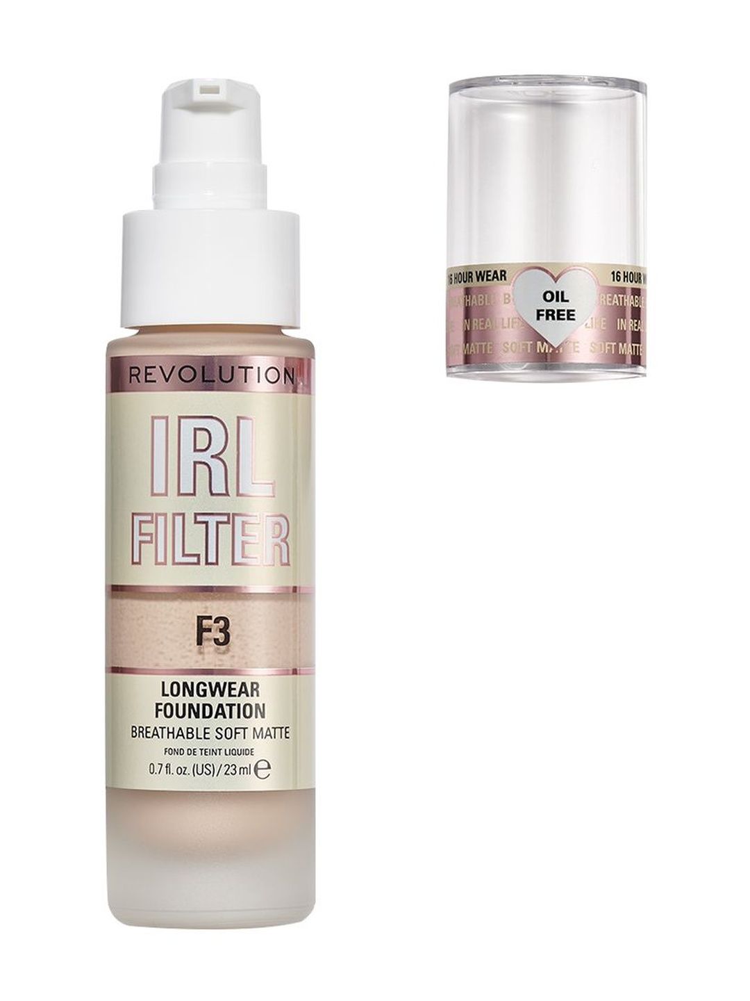 Makeup Revolution London IRL Filter Longwear Foundation - 23 ml - Shade F3-picture-47