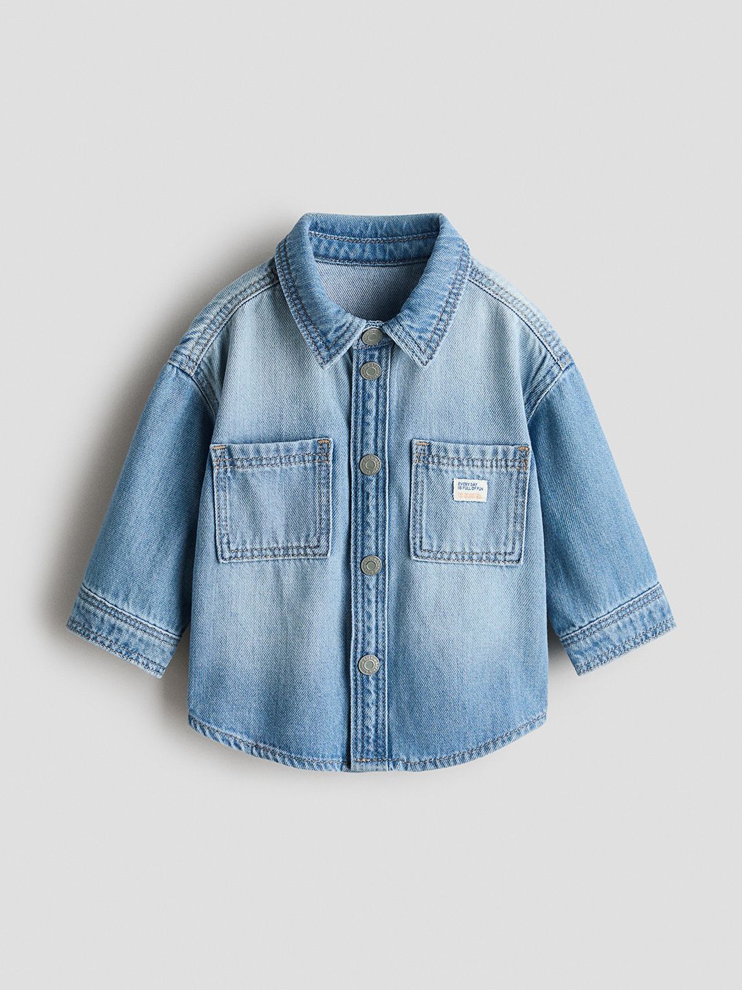 H&M Cotton Denim Overshirt