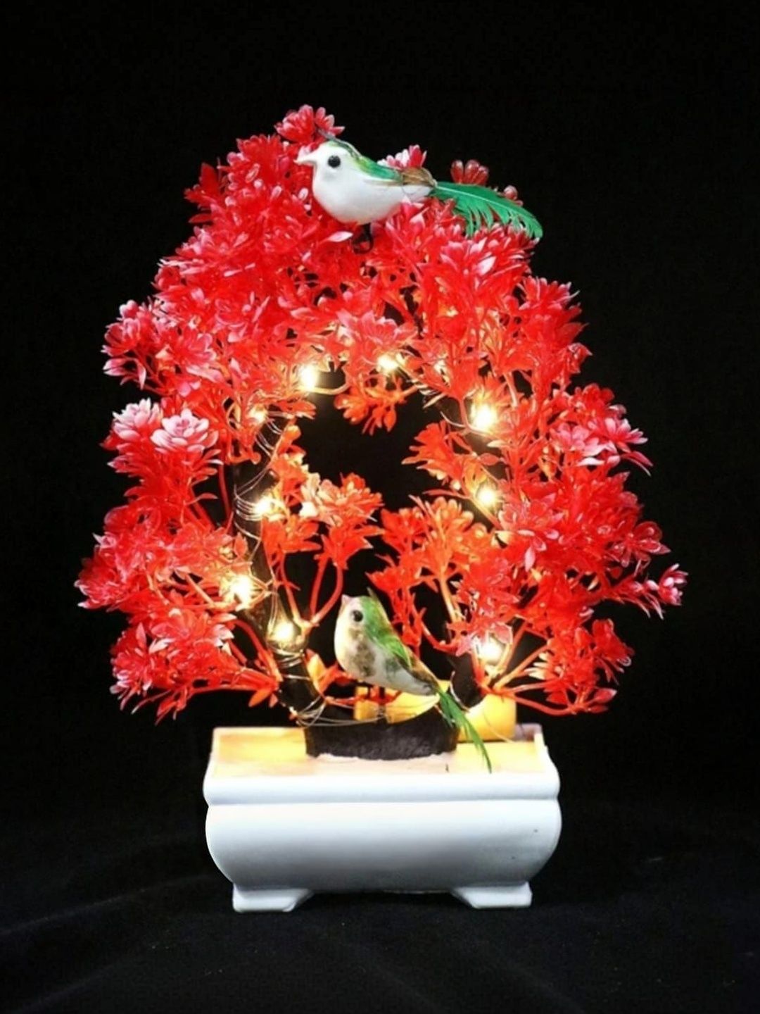 Modo Red 1 Pieces Bonsai Artificial Plant With Pot-picture-11