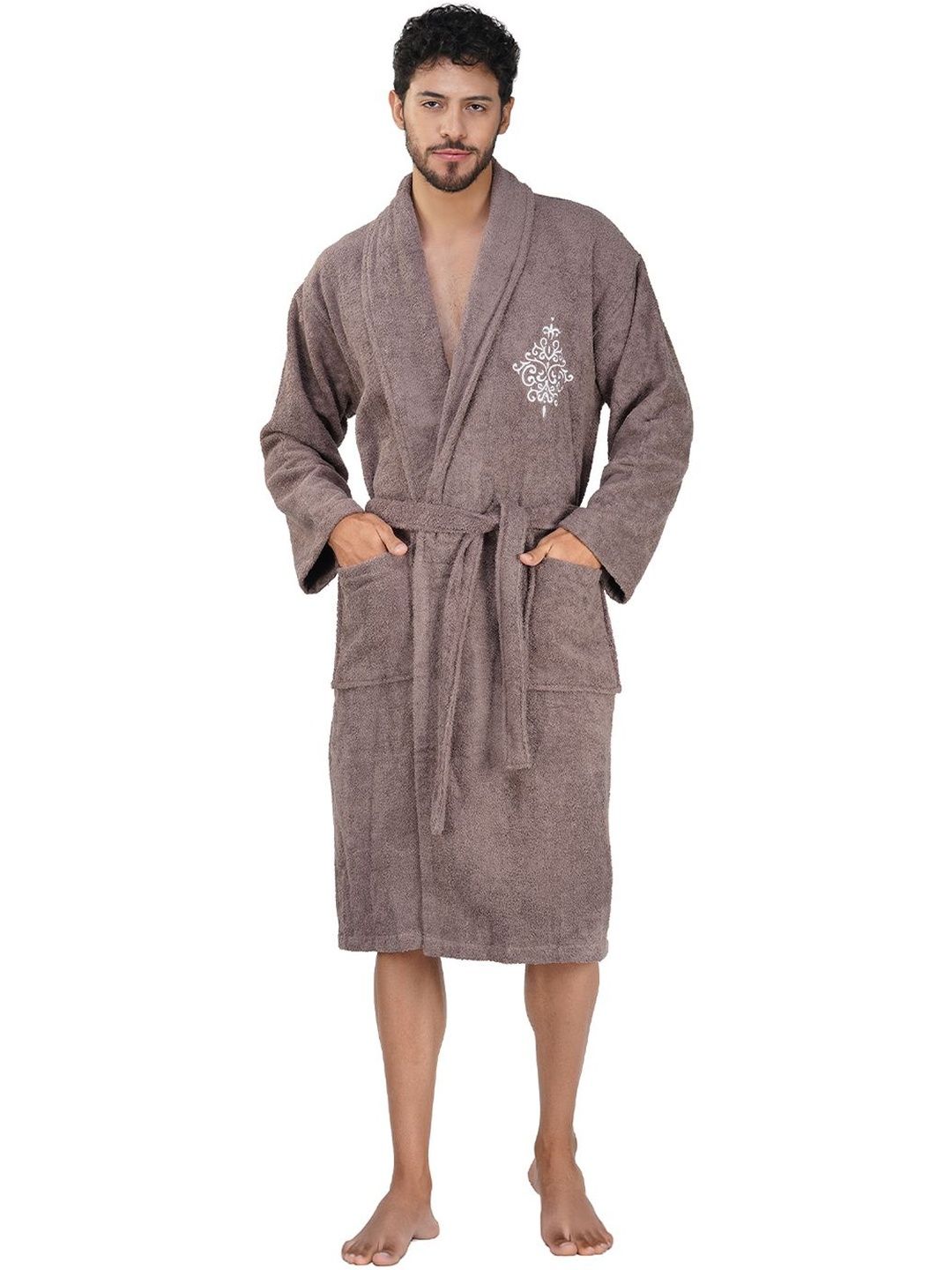 RANGOLI Organic Bamboo Bath Robe With Wraps-image-14