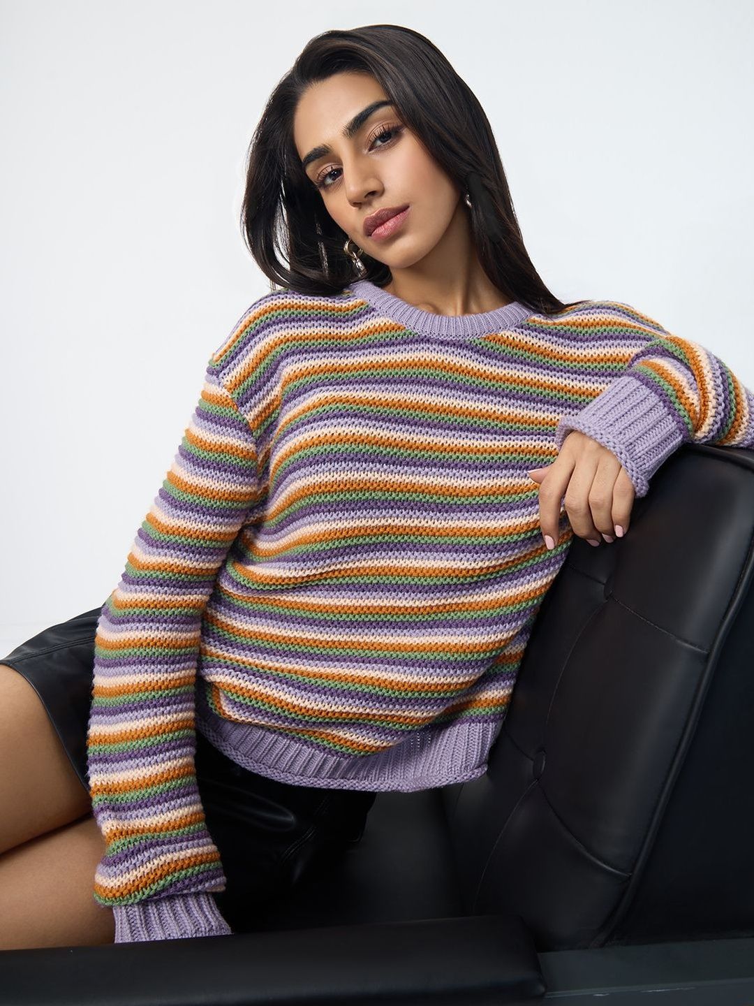 The Souled Store Women Striped Pullover-picture-28