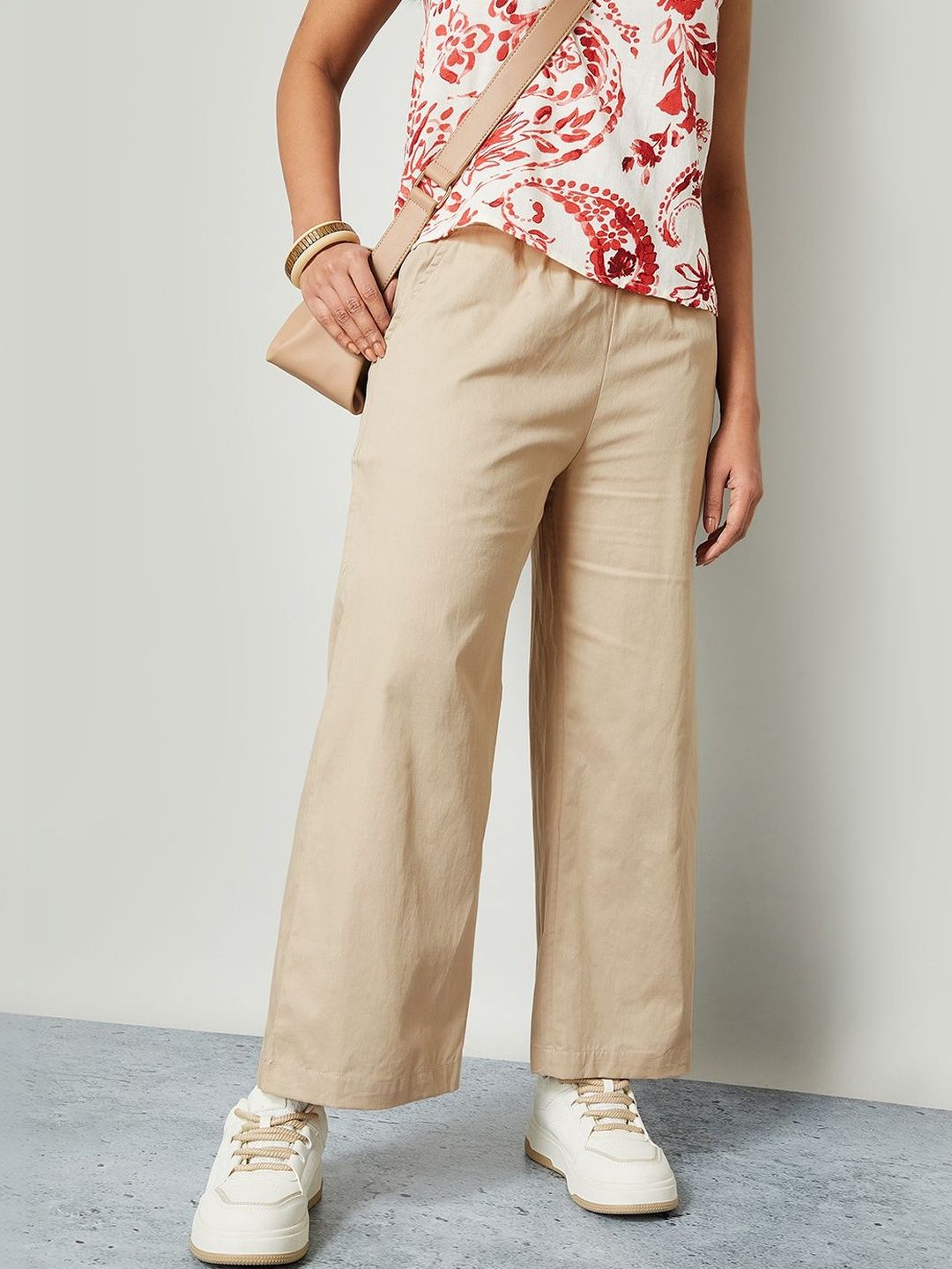 Colour Me by Melange Women Easy Wash Trousers-picture-30