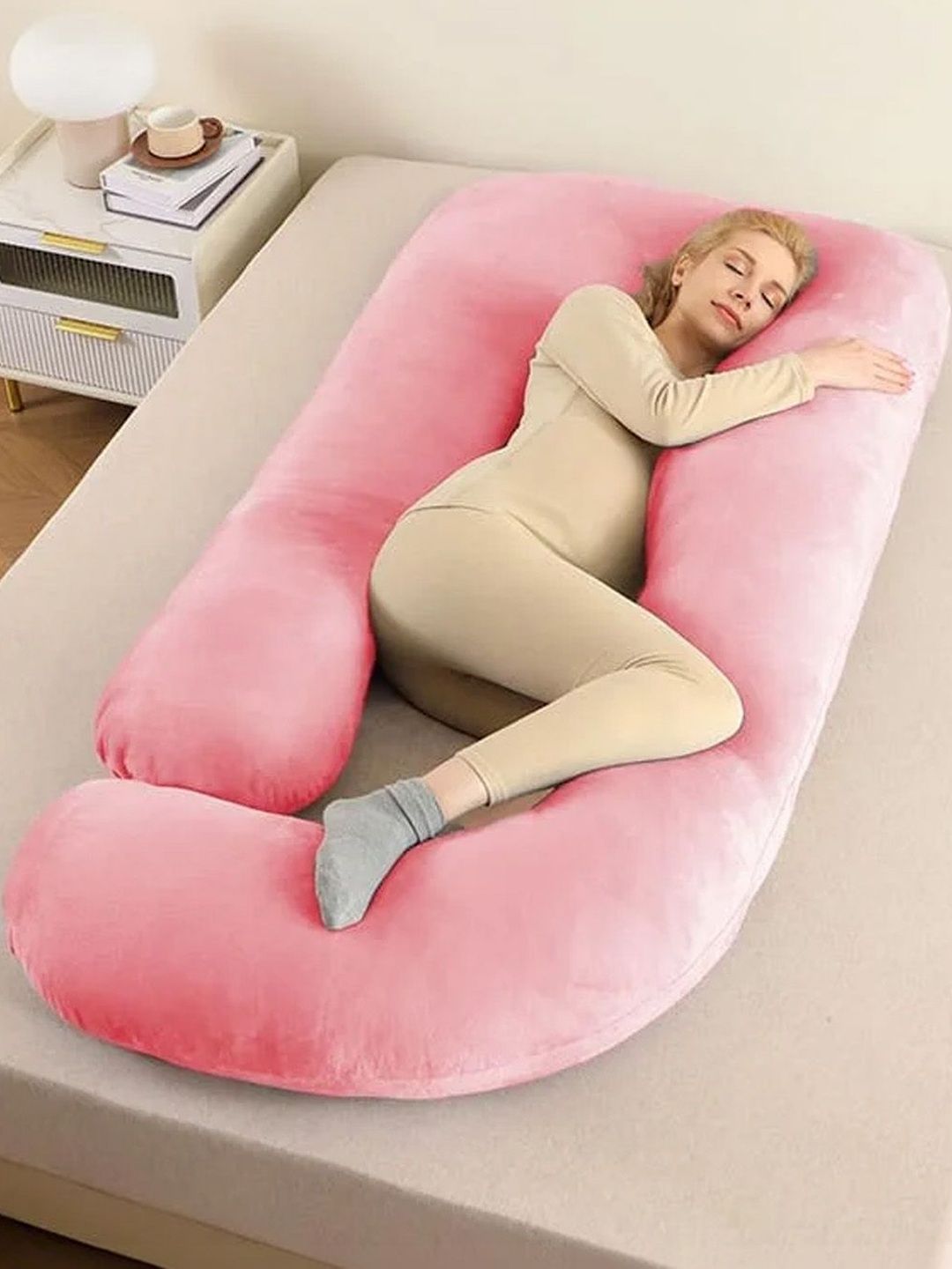 StarAndDaisy Pink Cotton Maternity Pillow-picture-13