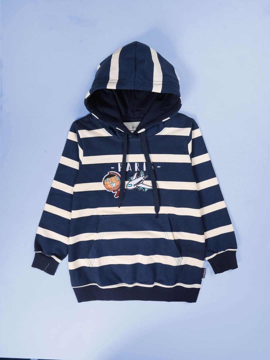 KiddoPanti Boys Striped Hooded Sweatshirt-picture-26