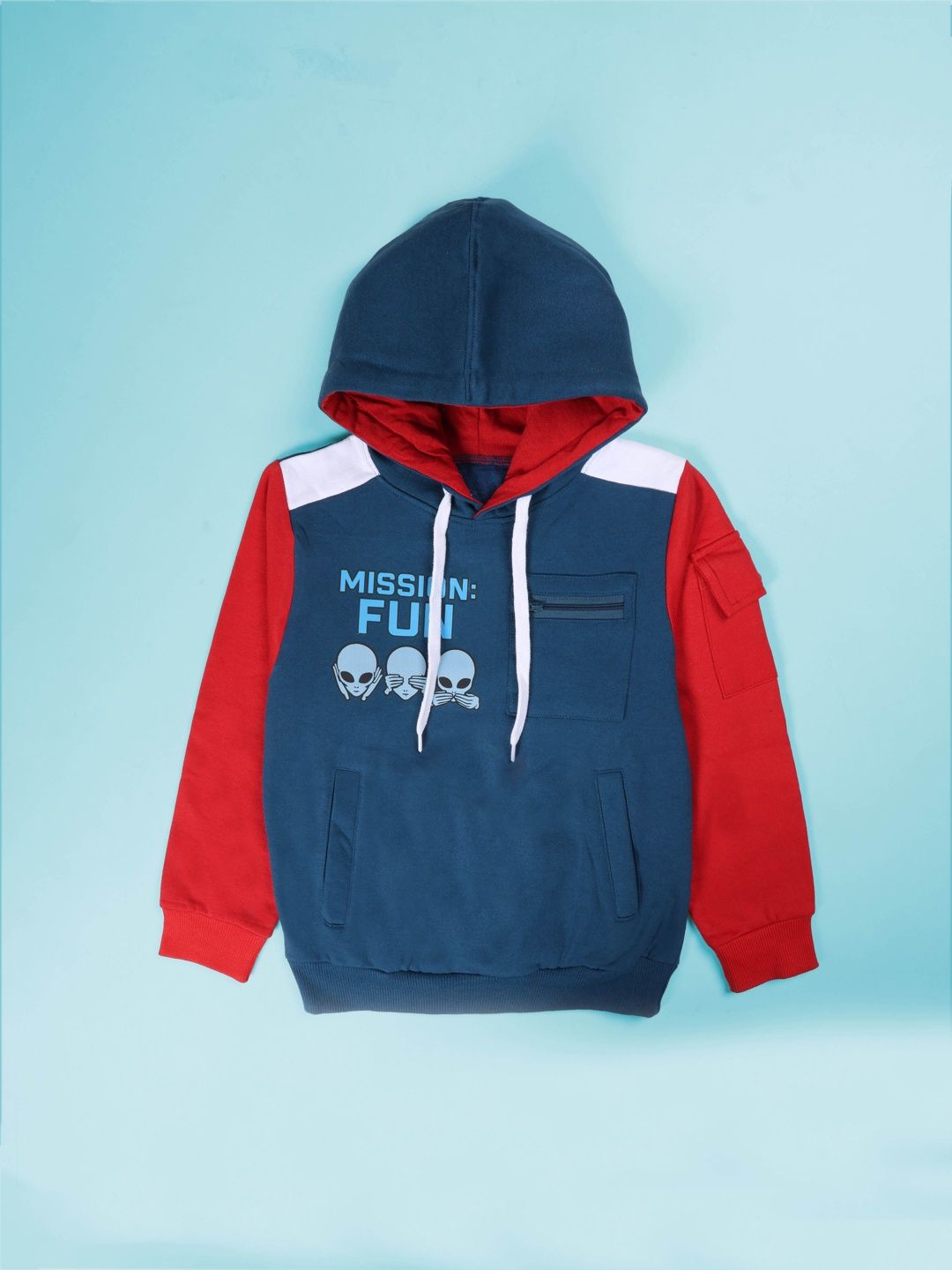 KiddoPanti Boys Colourblocked Hooded Sweatshirt-picture-51