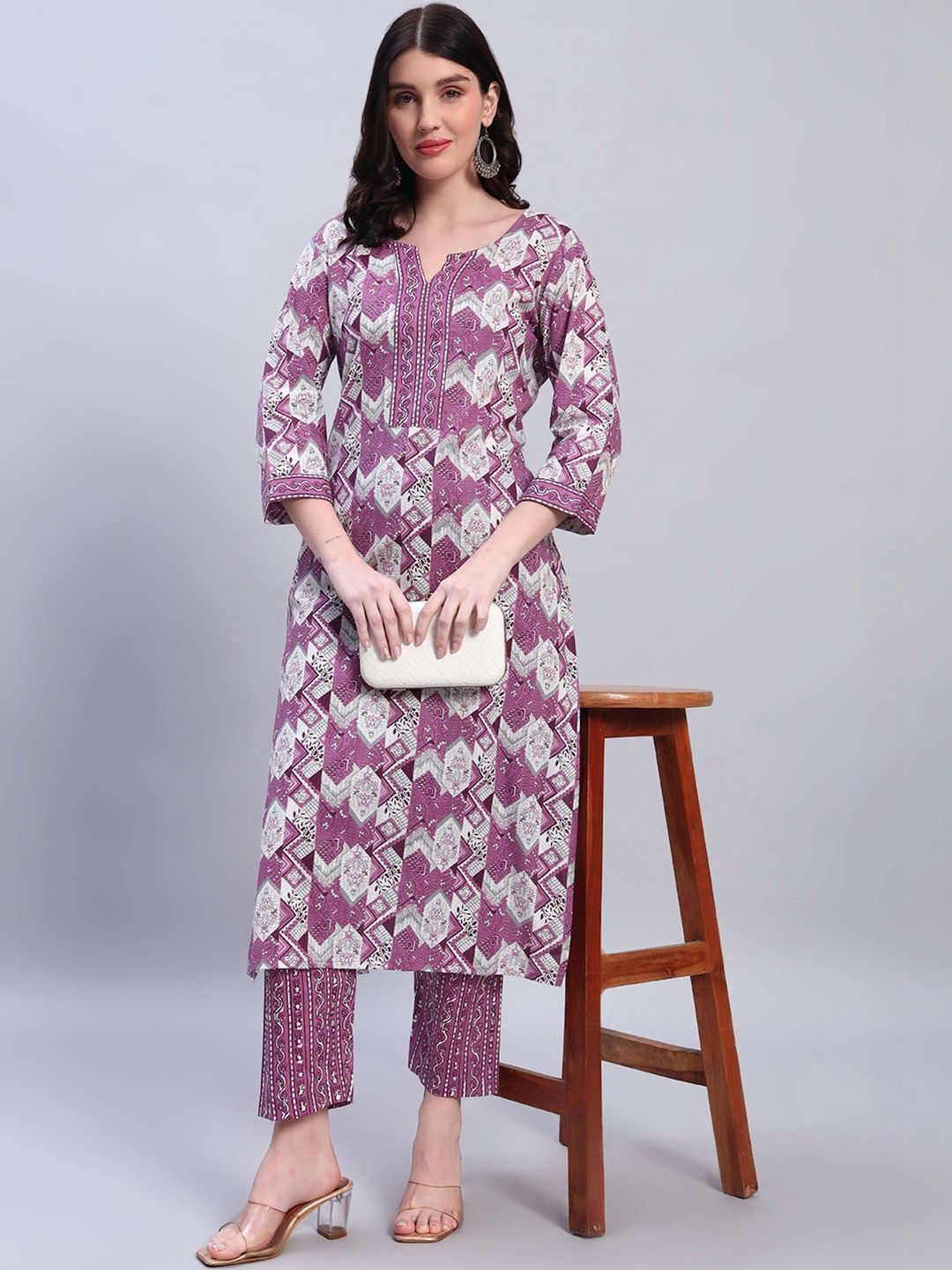 Moda Rapido Women Printed Summer Sheers Kurta-image-8