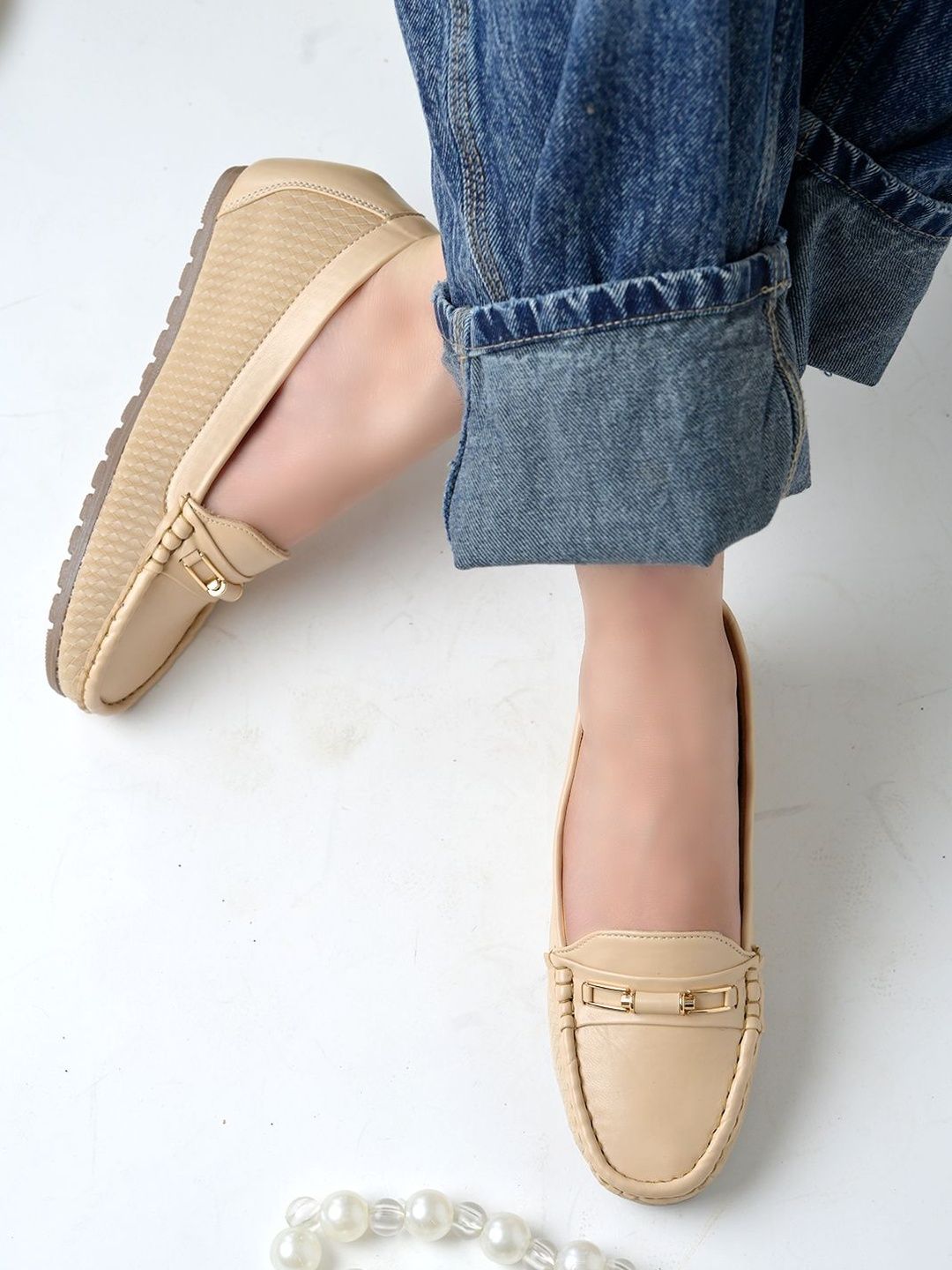 Stylestry Women Textured Loafers-picture-17