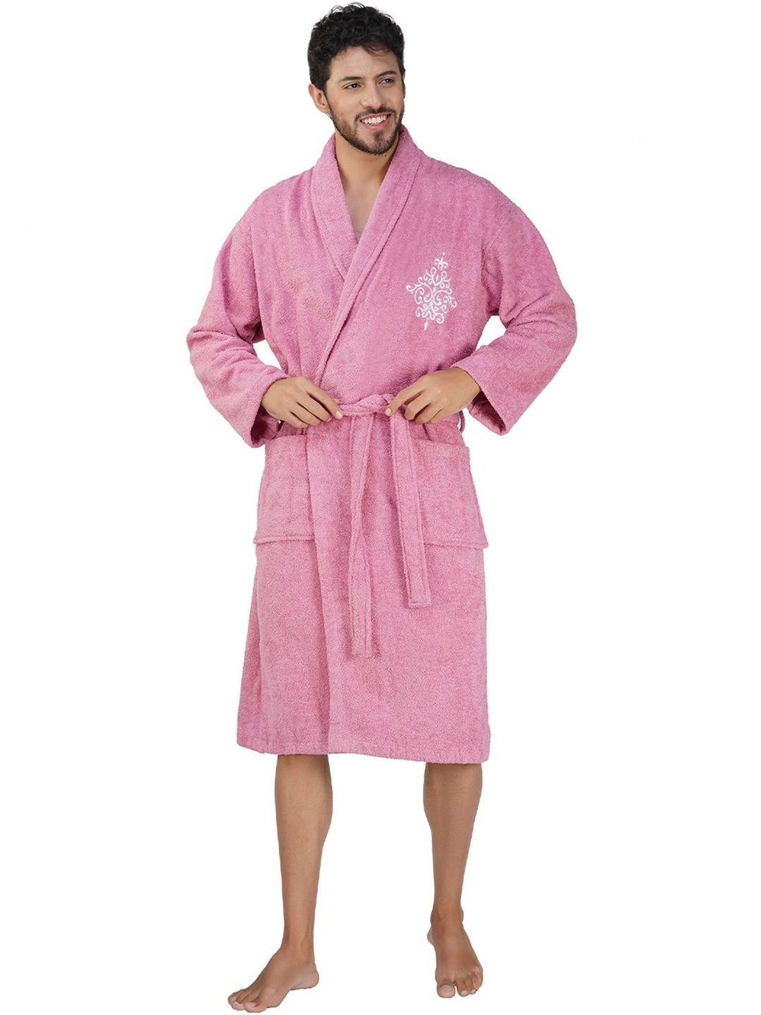 RANGOLI Organic Bamboo Bath Robe With Wraps-image-16