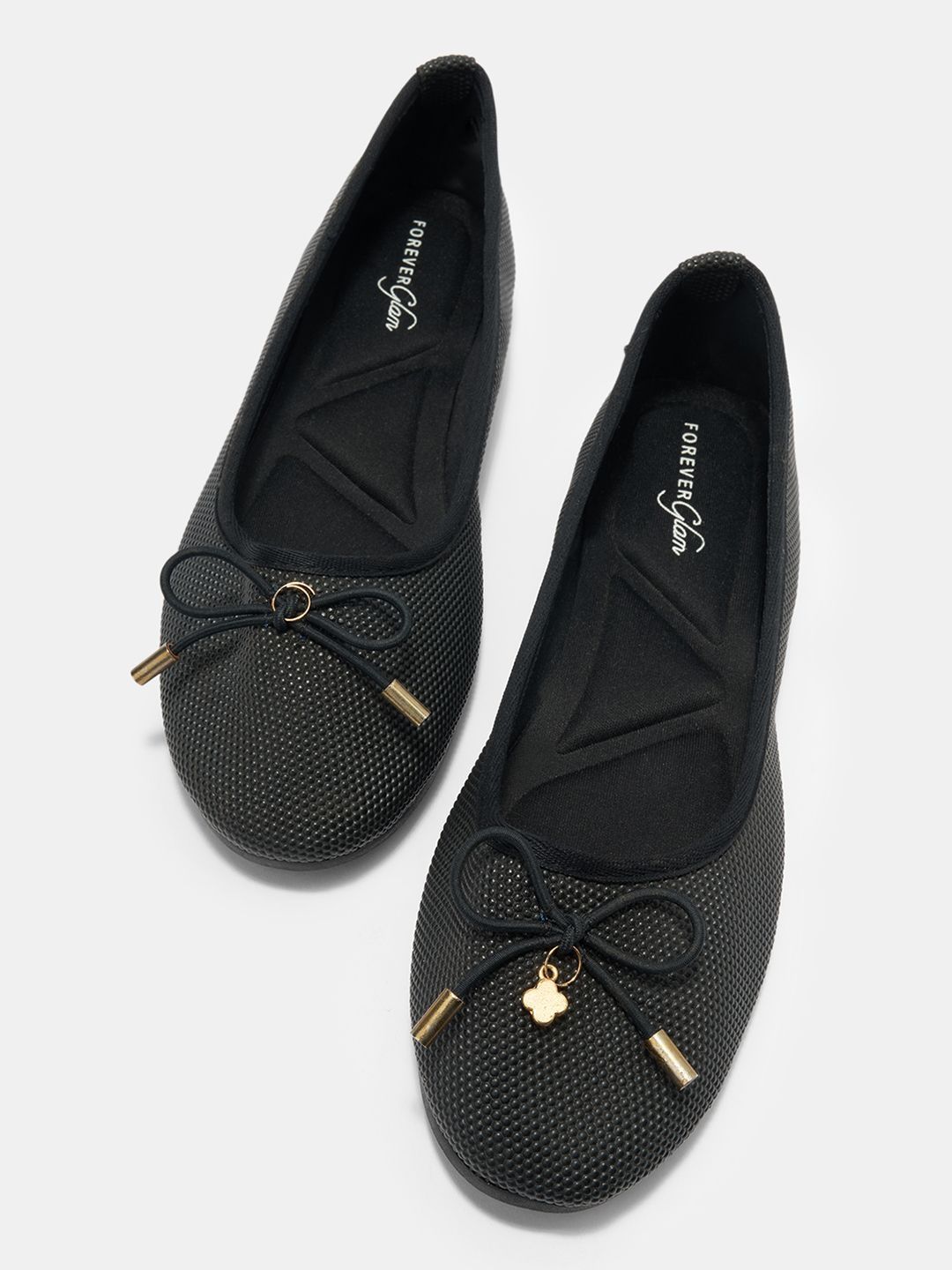 Forever Glam by Pantaloons Women Textured Core M with Bows Flats-picture-25