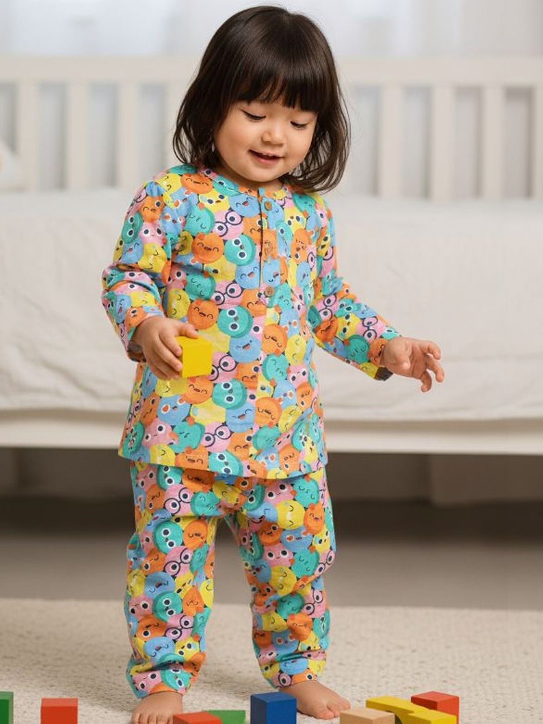 Sangria Unisex Kids Printed Night suit-picture-10