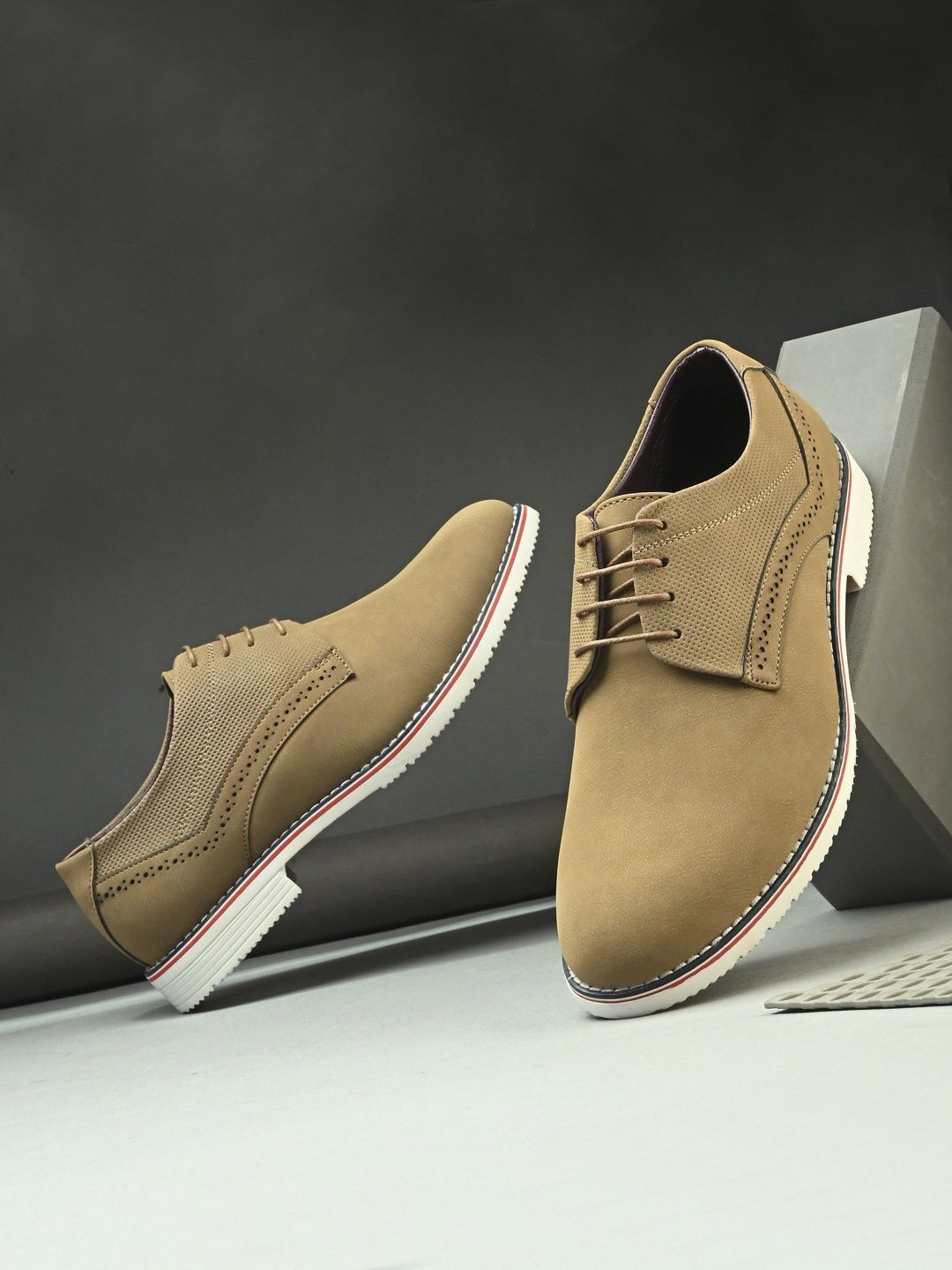 The Roadster Lifestyle Co Men Round Toe Lightweight Lace-Ups Casual Derbys-picture-25