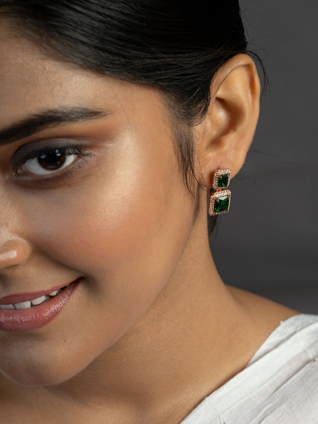 KAYRAH Geometric Drop Earrings-image-48