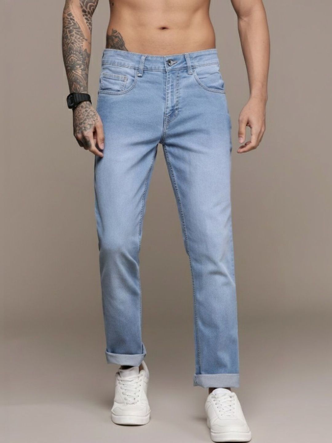 The Roadster Lifestyle Co Slim Fit Mid-Rise Jeans-picture-39