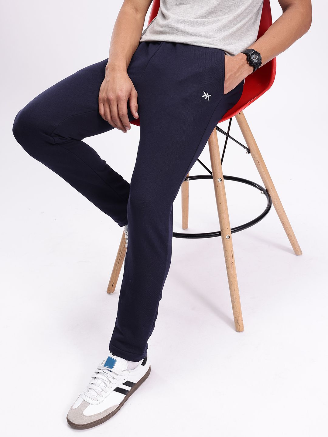 Kook N Keech Men Solid Track Pants-image-12