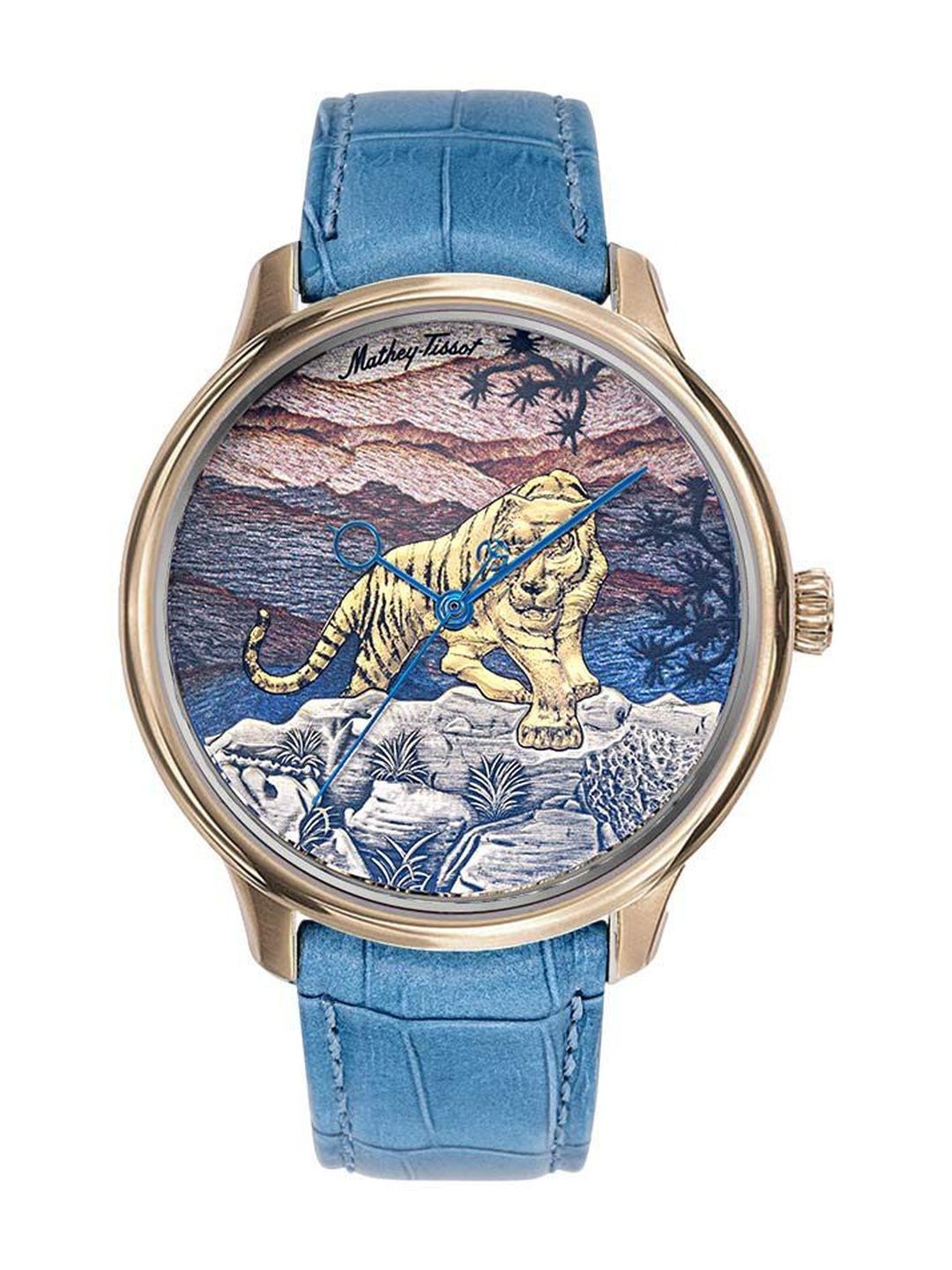 Mathey-Tissot Men Printed Dial & Leather Straps Analogue Automatic Watch H1886TP-picture-21