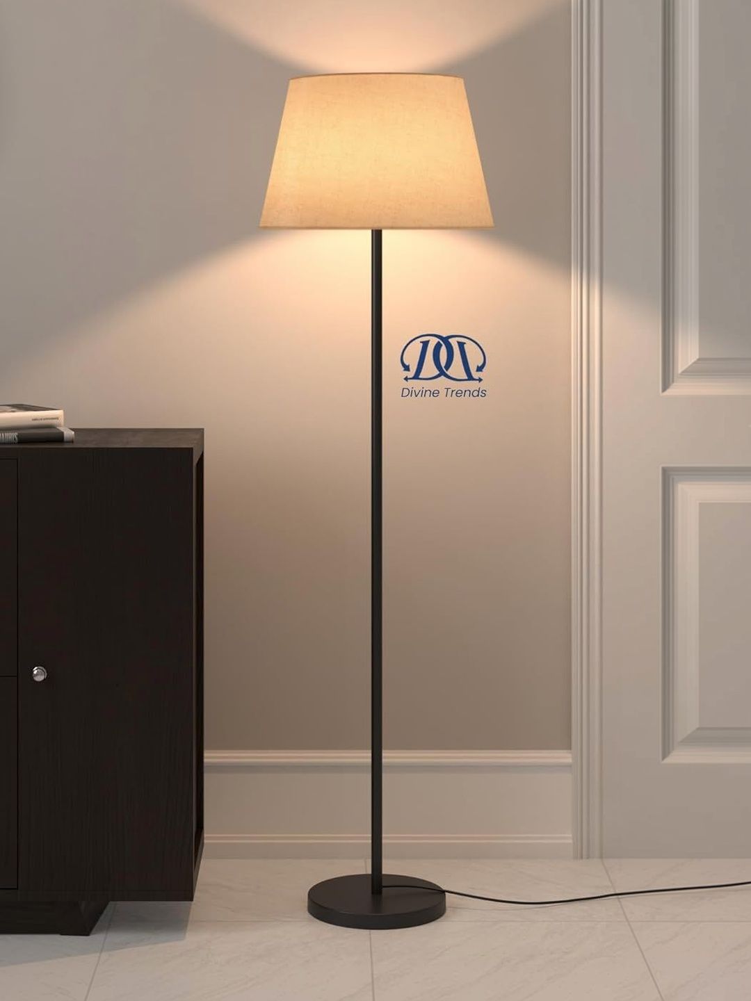 Divine Trends Black Metal Frustum Floor Lamp-picture-30