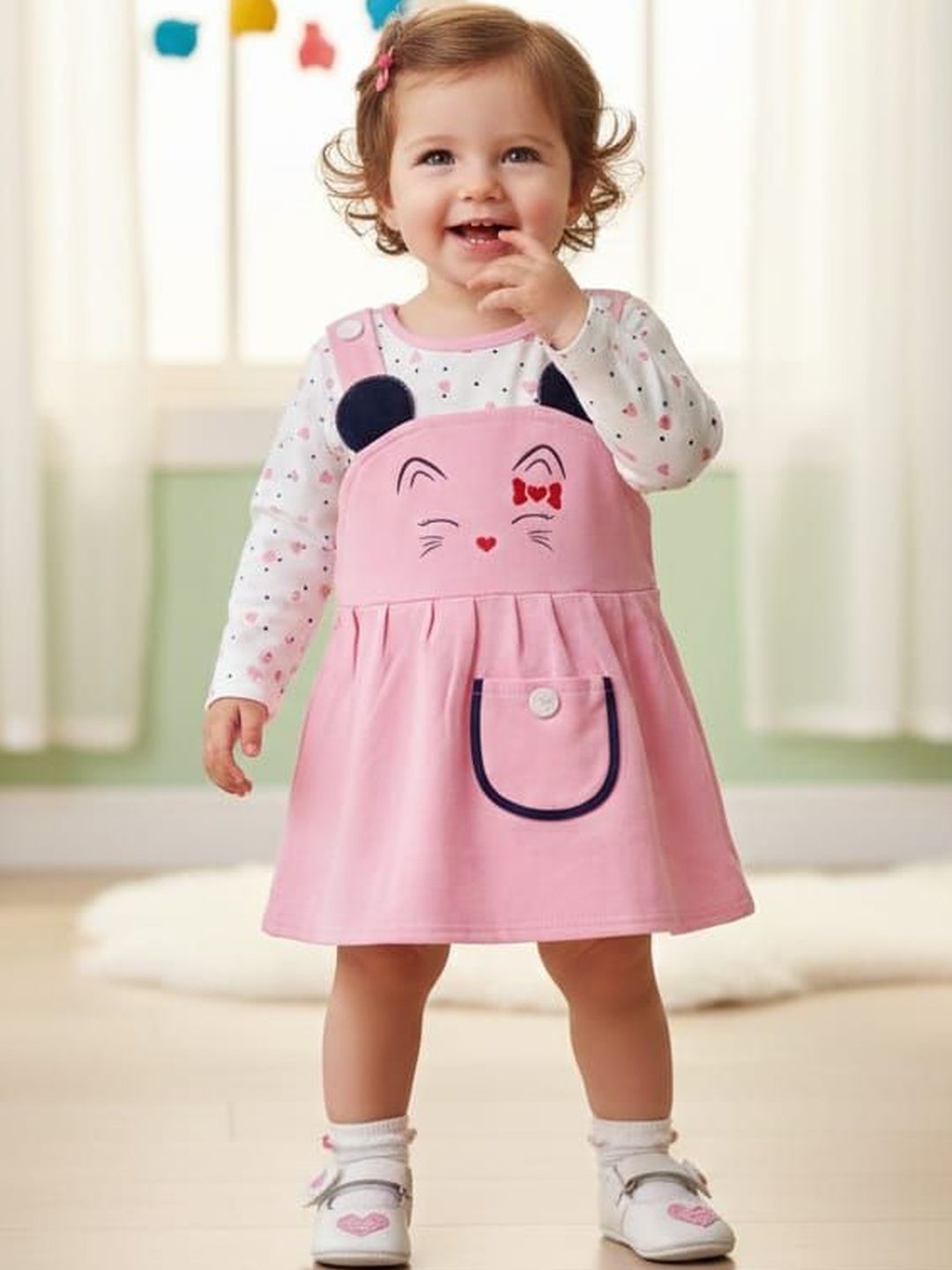 NEW GEN Girls Printed T-shirt-image-3