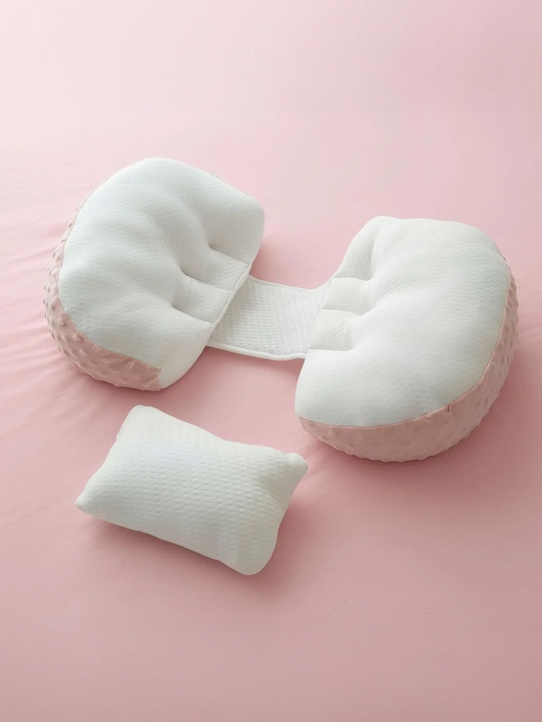 StarAndDaisy Pink Set of 3 Cotton Maternity Pillow-picture-18
