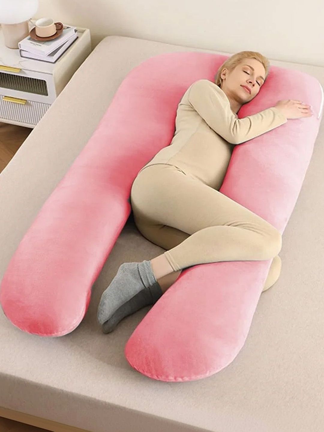 StarAndDaisy Pink Cotton Maternity Pillow-picture-11