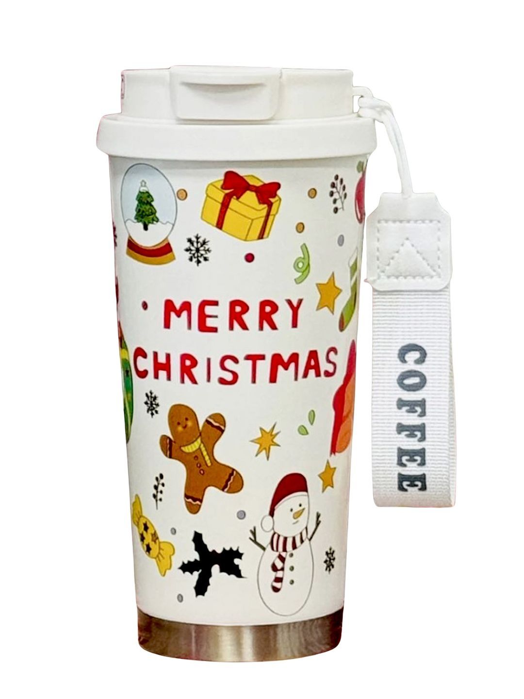 Little Surprise Box LLP Cream-Coloured & Red Single Stainless Steel Conversational Water Bottle-picture-26