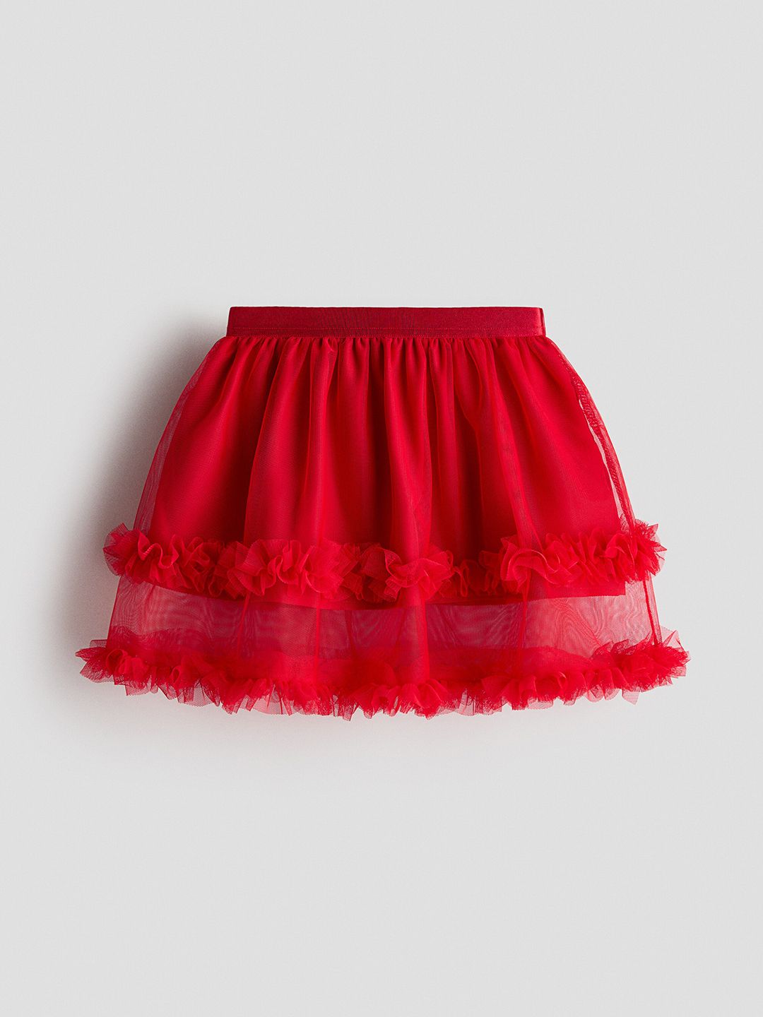 H&M Frill-Trimmed Tulle Skirt