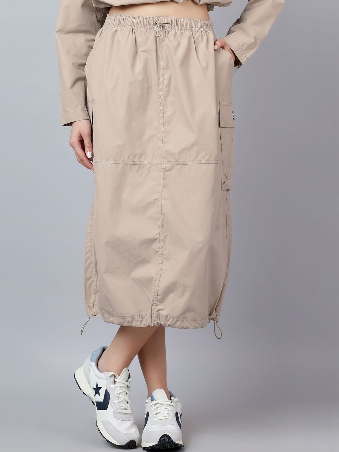 Converse Cargo Parachute Midi-Length A-Line Skirts-picture-54
