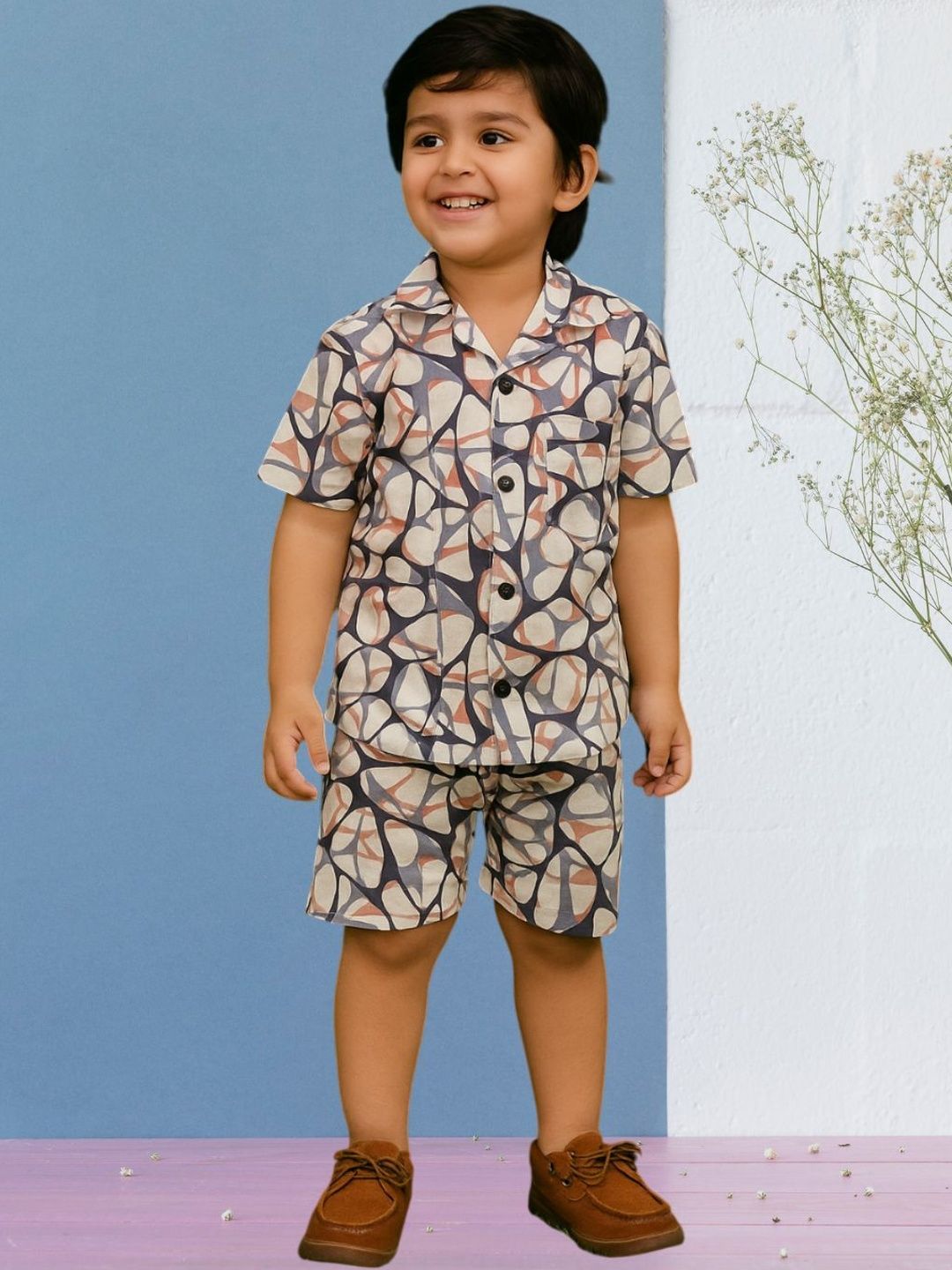 FASHION GRAB Boys Printed Shirt with Shorts-picture-38