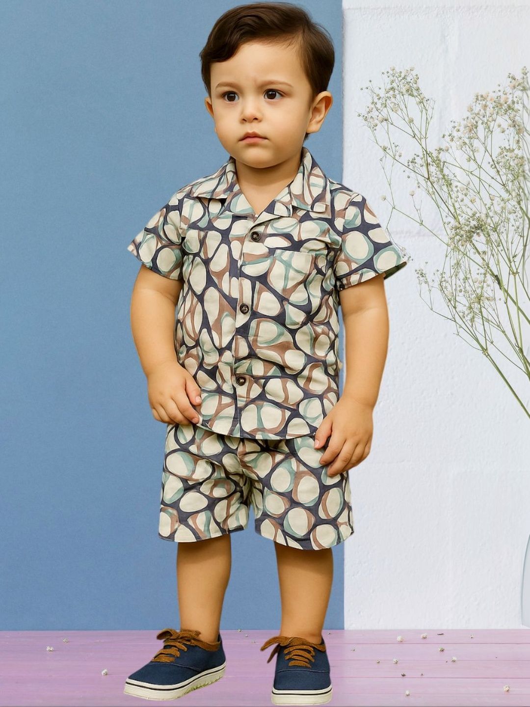 FASHION GRAB Boys Printed Shirt with Shorts-picture-39