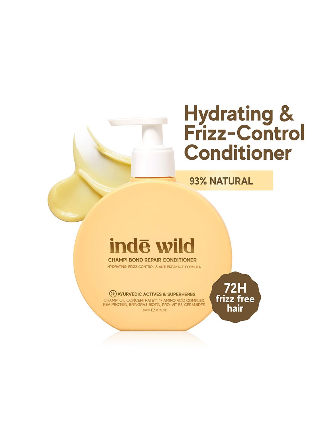 inde wild Champi Bond Repair Hydrating & Frizz Control Conditioner - 300 ml-picture-14