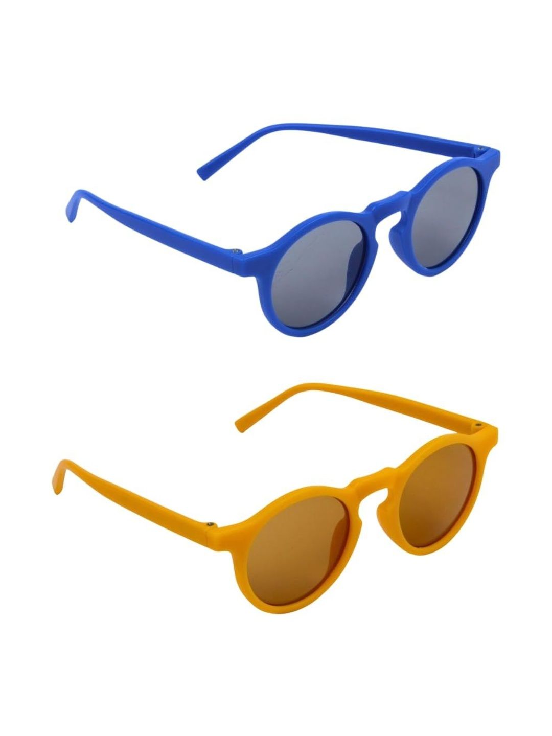 NESKA MODA Unisex Kids Black Lens & Blue Round Sunglasses with-picture-33