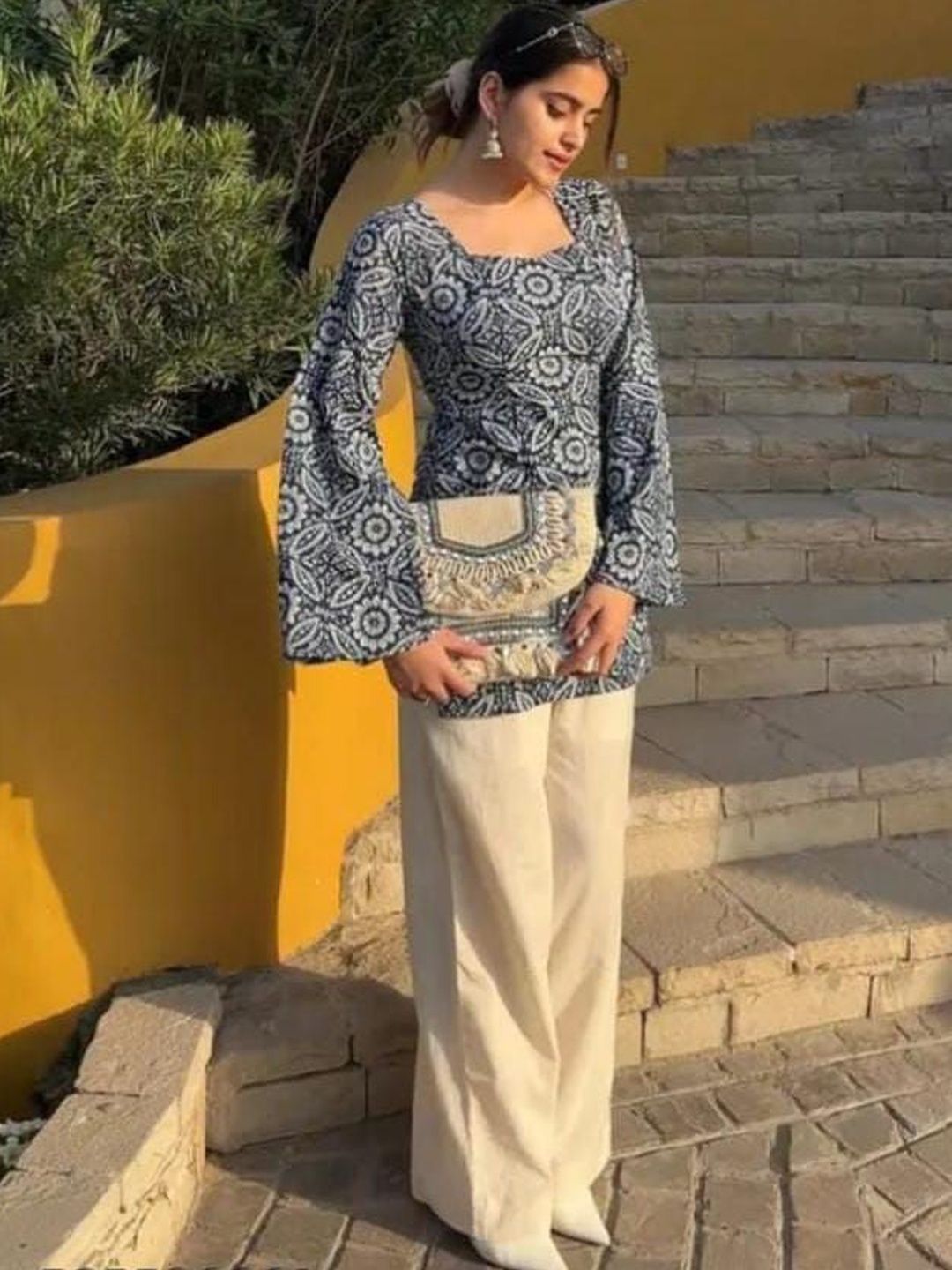 MF ERA Ethnic Motifs Printed Square Neck Kurti-picture-12