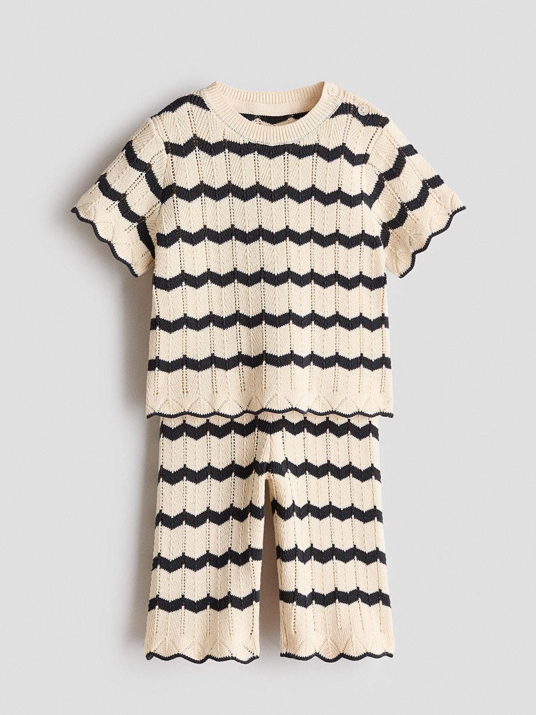 H&M2-Piece Pointelle-Knit Cotton Set