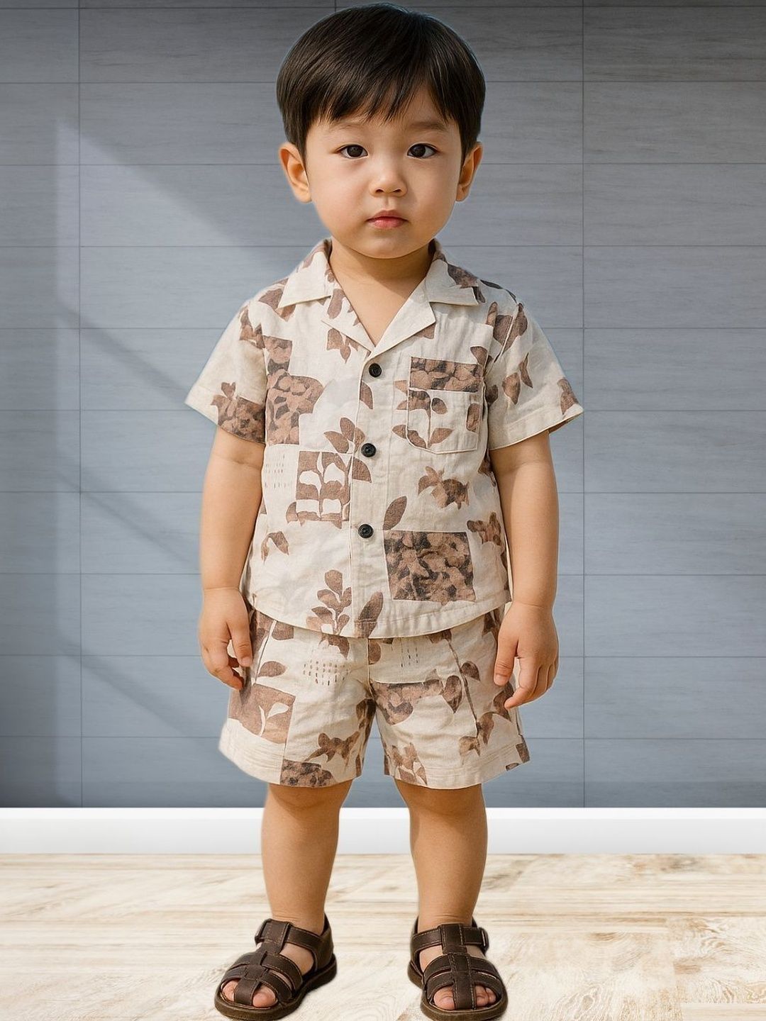 FASHION GRAB Boys Printed Shirt with Shorts-picture-31