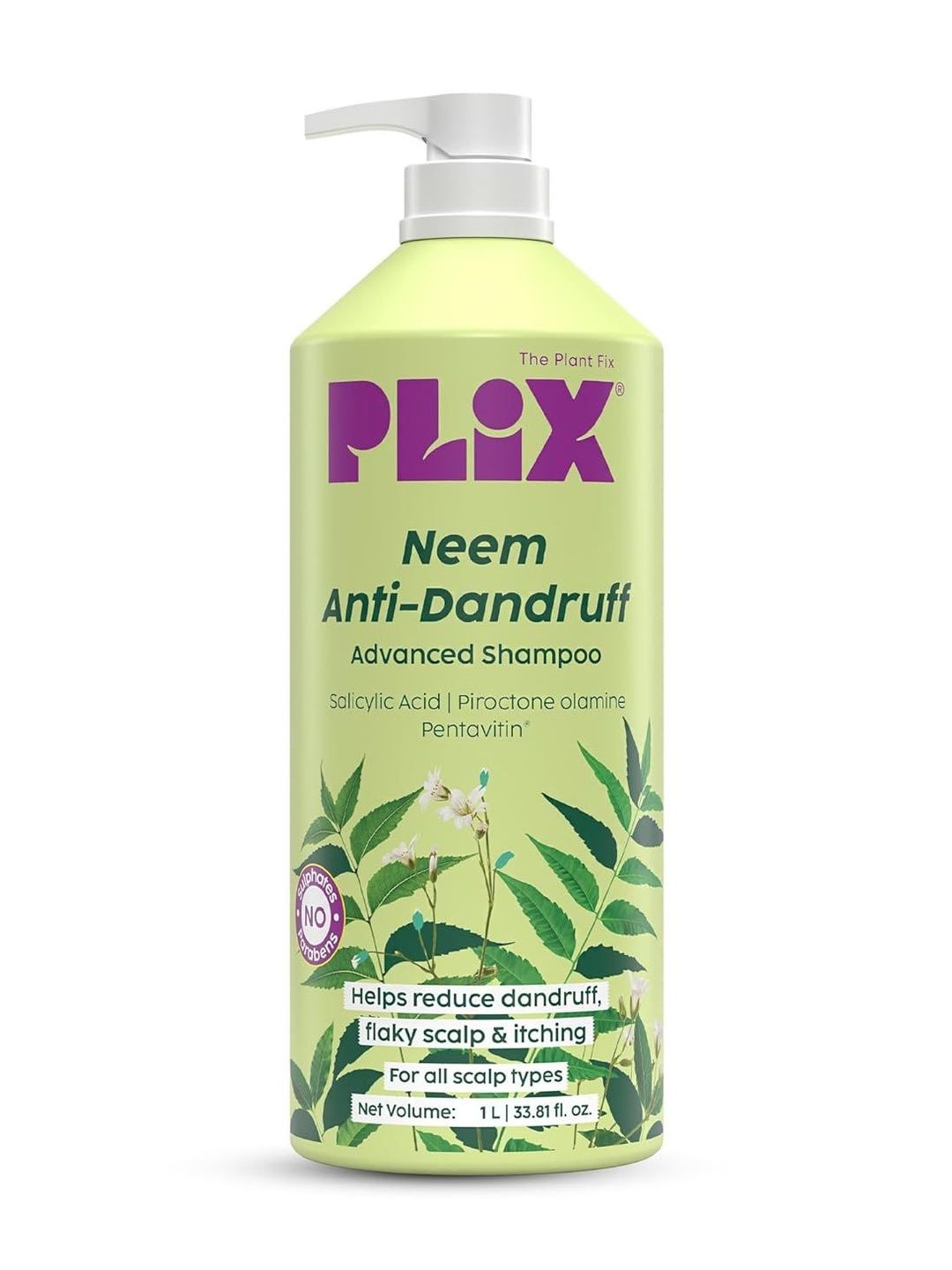 PLIX THE PLANT FIX Neem Anti-Dandruff Advanced Shampoo- 1000 ml-picture-43