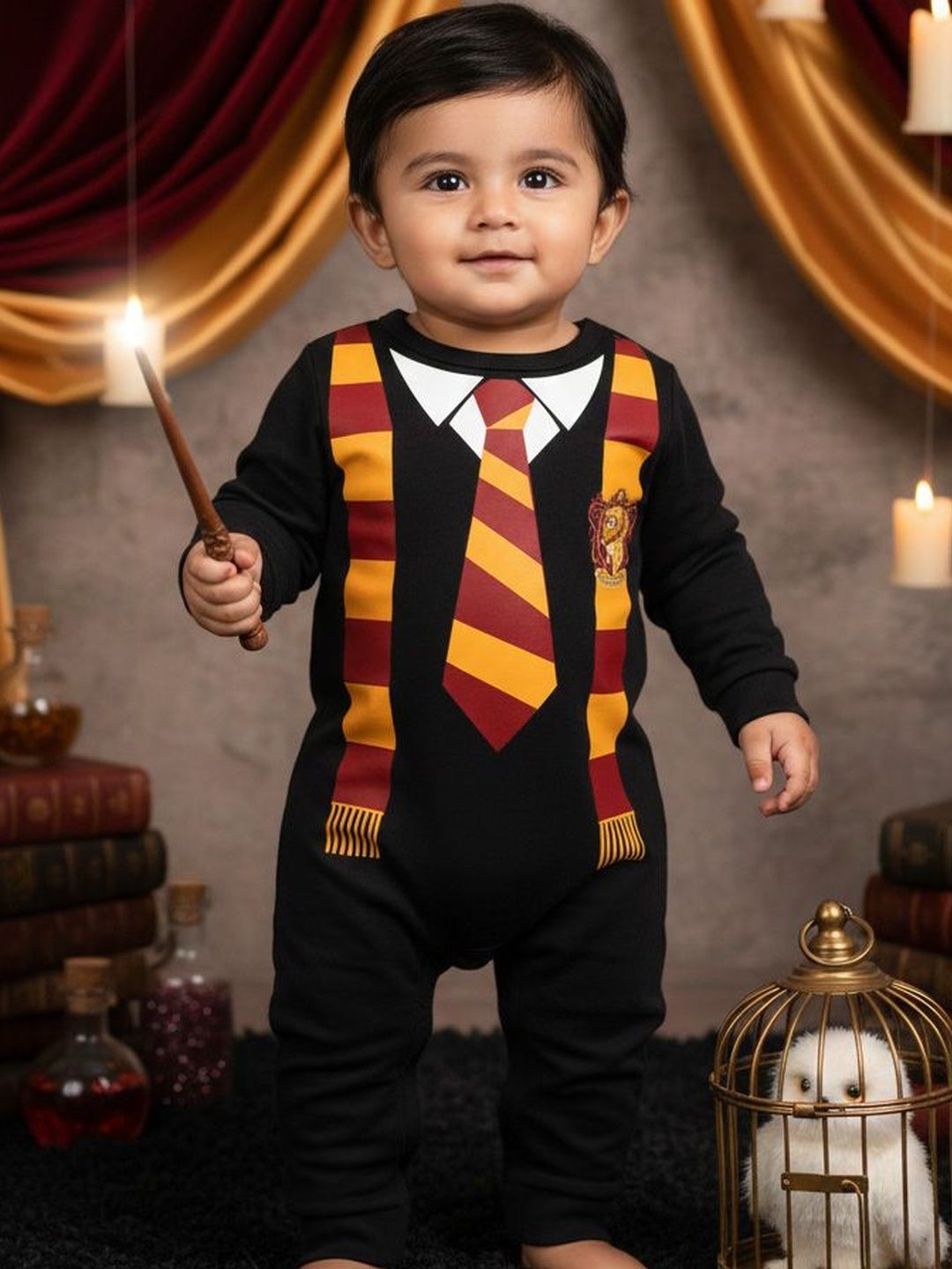 karmikh clothing & lifestyle Infants Harry Potter Theme Printed Cotton Romper-picture-25