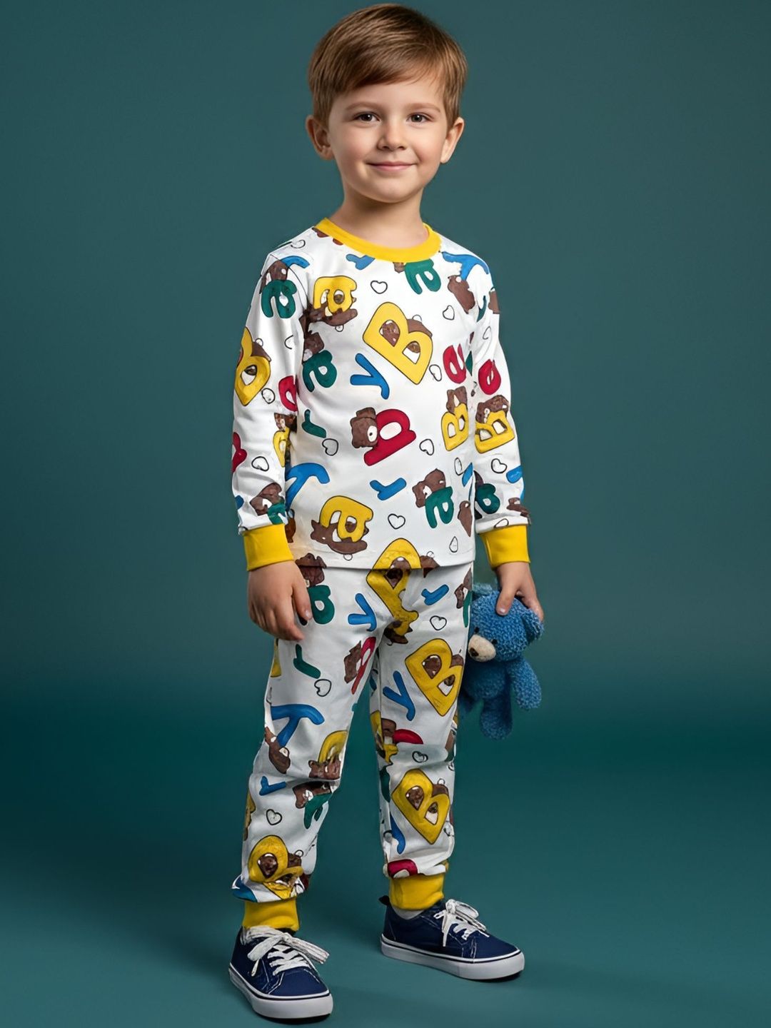 4YOU DRESSES Boys Printed T-shirt with Pyjamas-picture-43