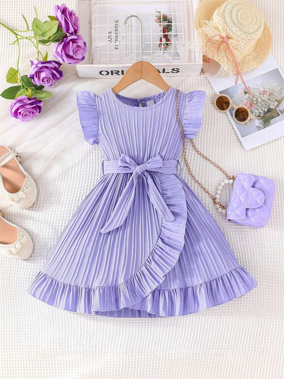 BAESD Striped Fit & Flare Dress-picture-24