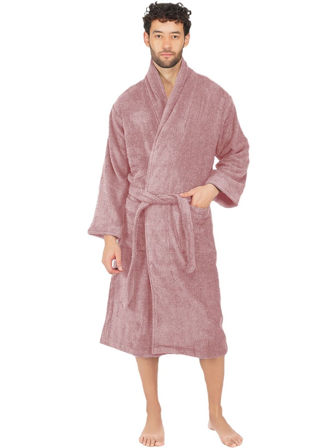 RANGOLI Organic Bamboo Bath Robe With Wraps-image-0