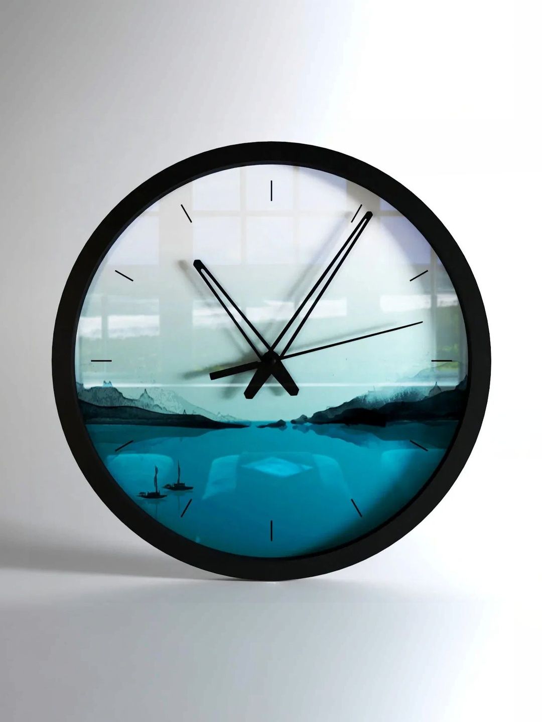DECORSMANTRA Multicoloured & Black Printed Contemporary Wall Clock-picture-26