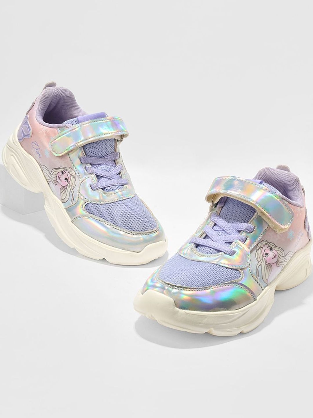 Pantaloons Junior Girls Elsa Printed PU Sneakers-picture-23