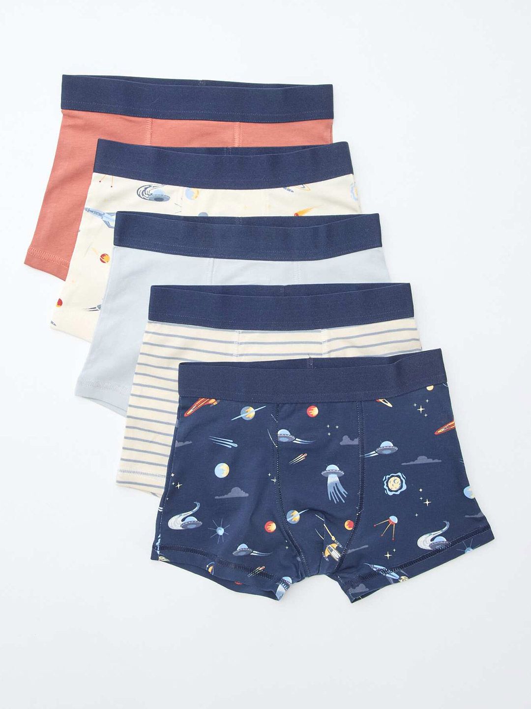 KIABI Pack Of 5 Printed Short Trunk-picture-4
