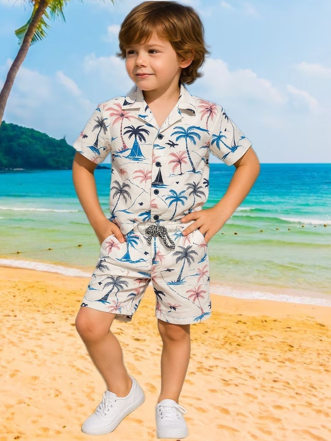 FASHION GRAB Boys Printed Shirt with Shorts-picture-24