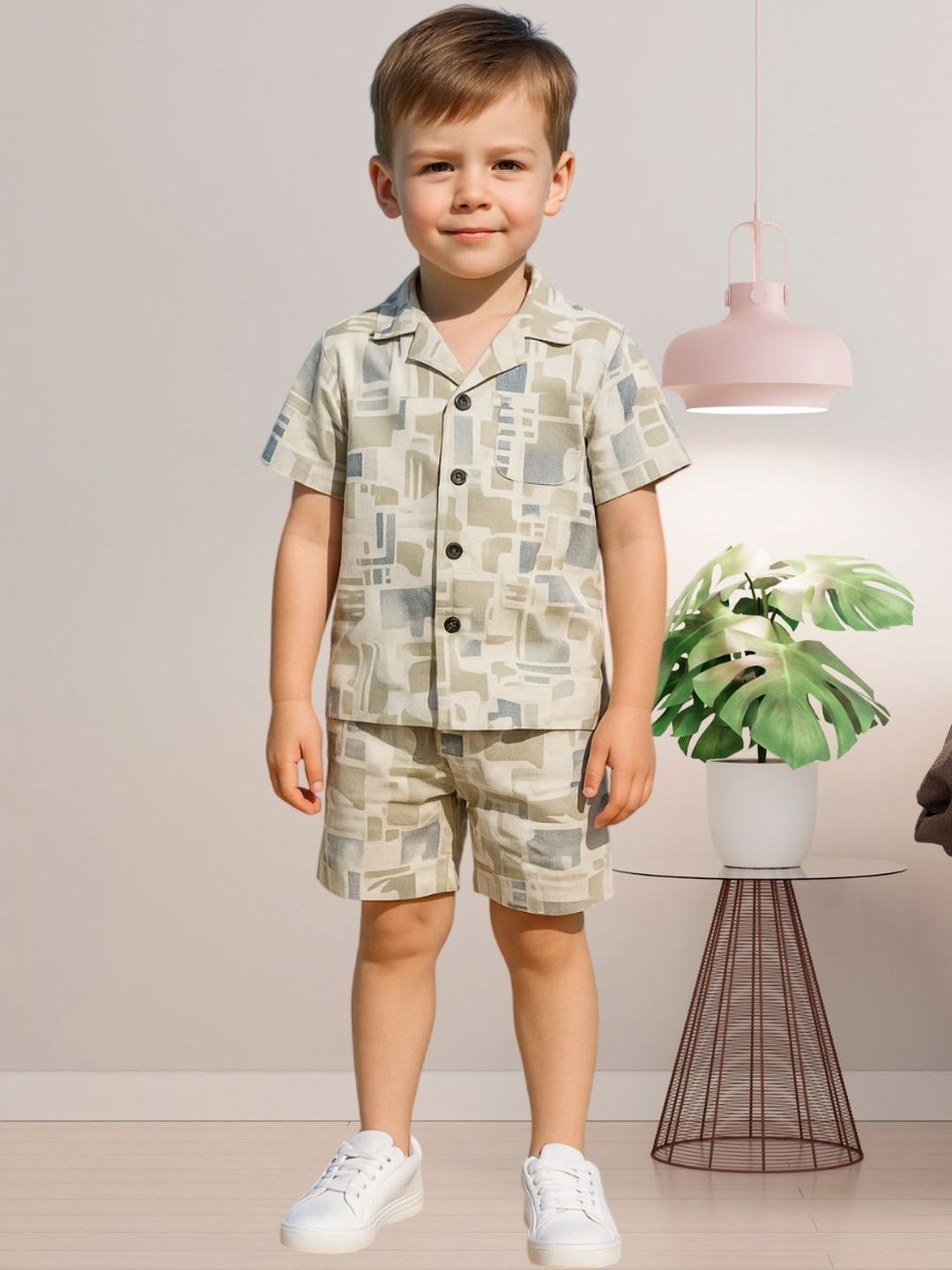 FASHION GRAB Boys Printed Shirt with Shorts-picture-40