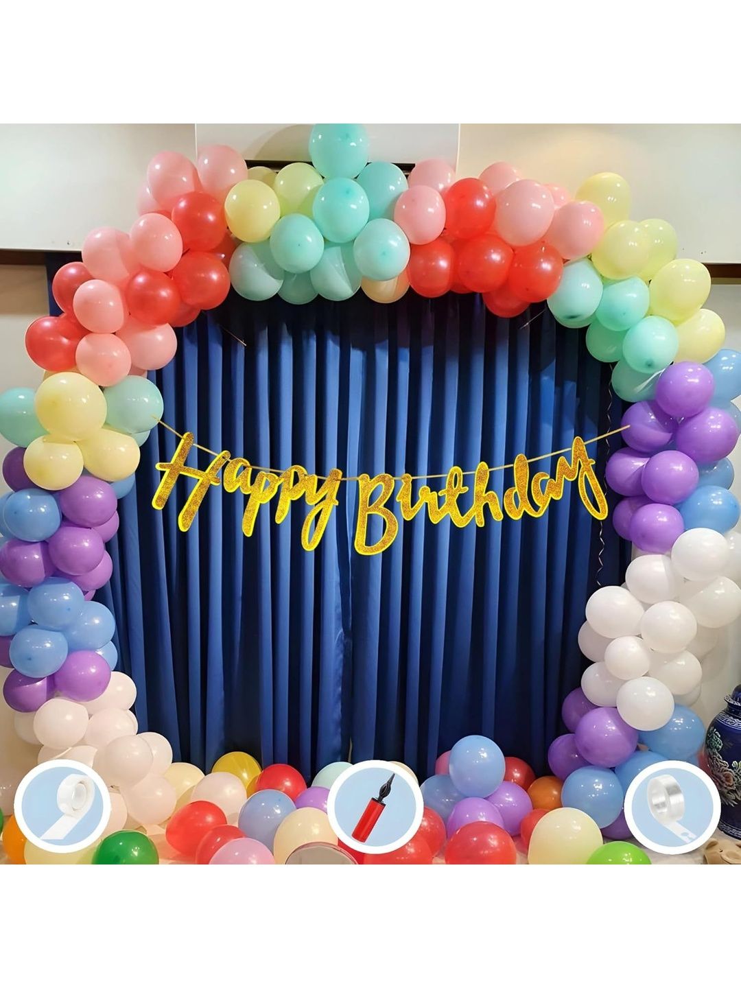 Bubble Trouble Happy Birthday Balloons & Banner Decorations-picture-30