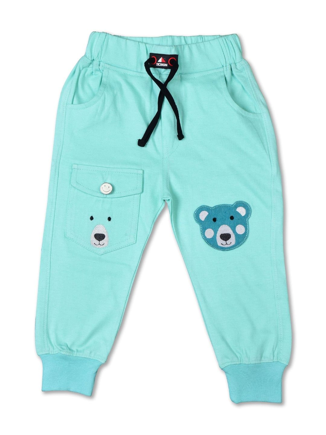 YK Boys Printed Pure Cotton Mid-Rise Joggers-picture-55