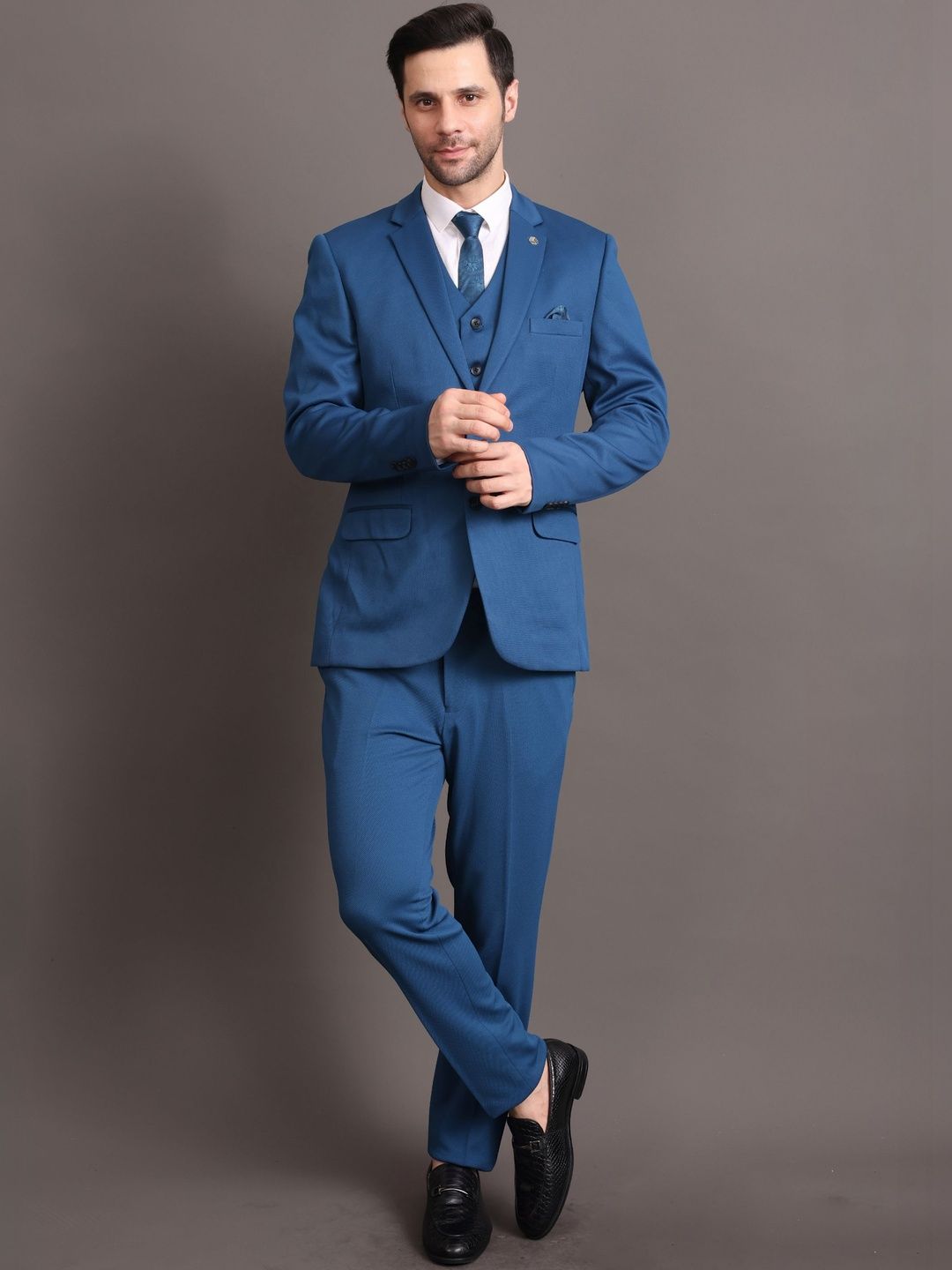 STYLES CULTURE Tailored Fit Single-Breasted 3-Piece Suits-picture-21