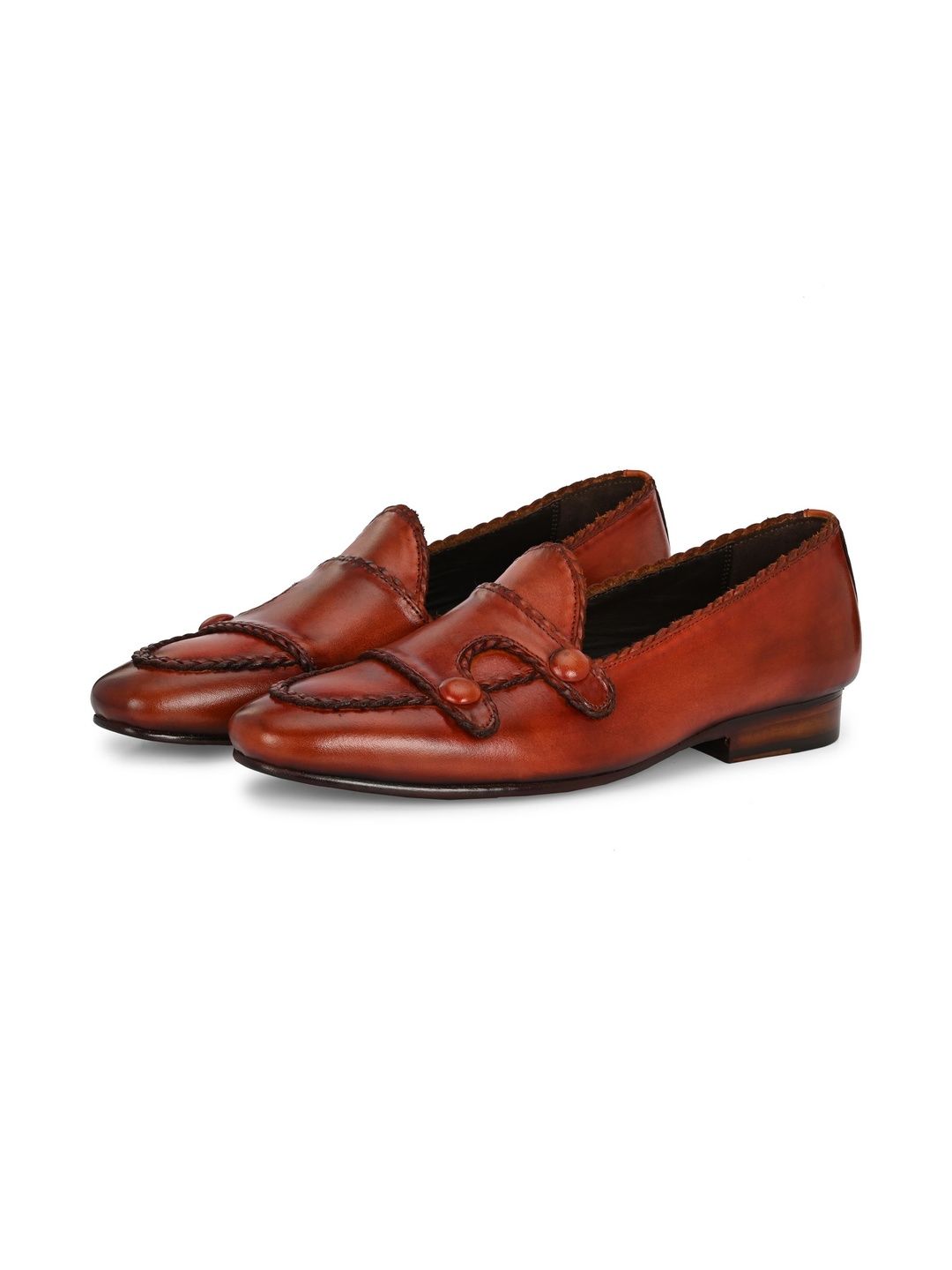 MILLE DOLLARI Men Leather Formal Monk Shoes-picture-31