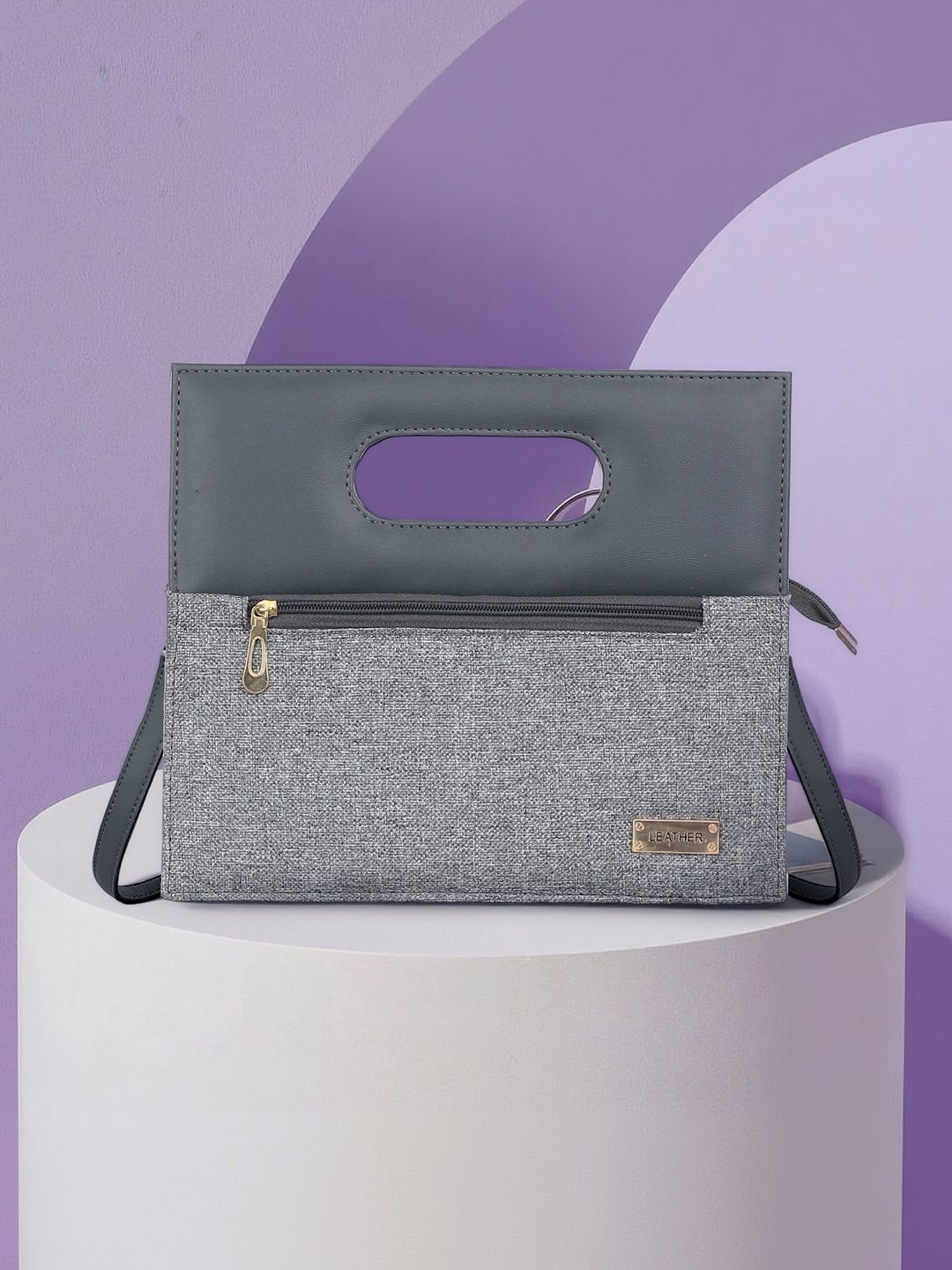 Golden Feather Art & Craft Textured Structured Handheld Bag-picture-41